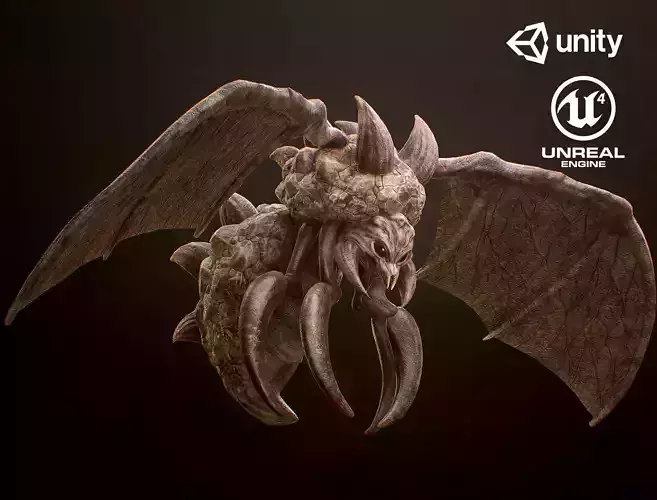Highland Insect Low-poly 3D model