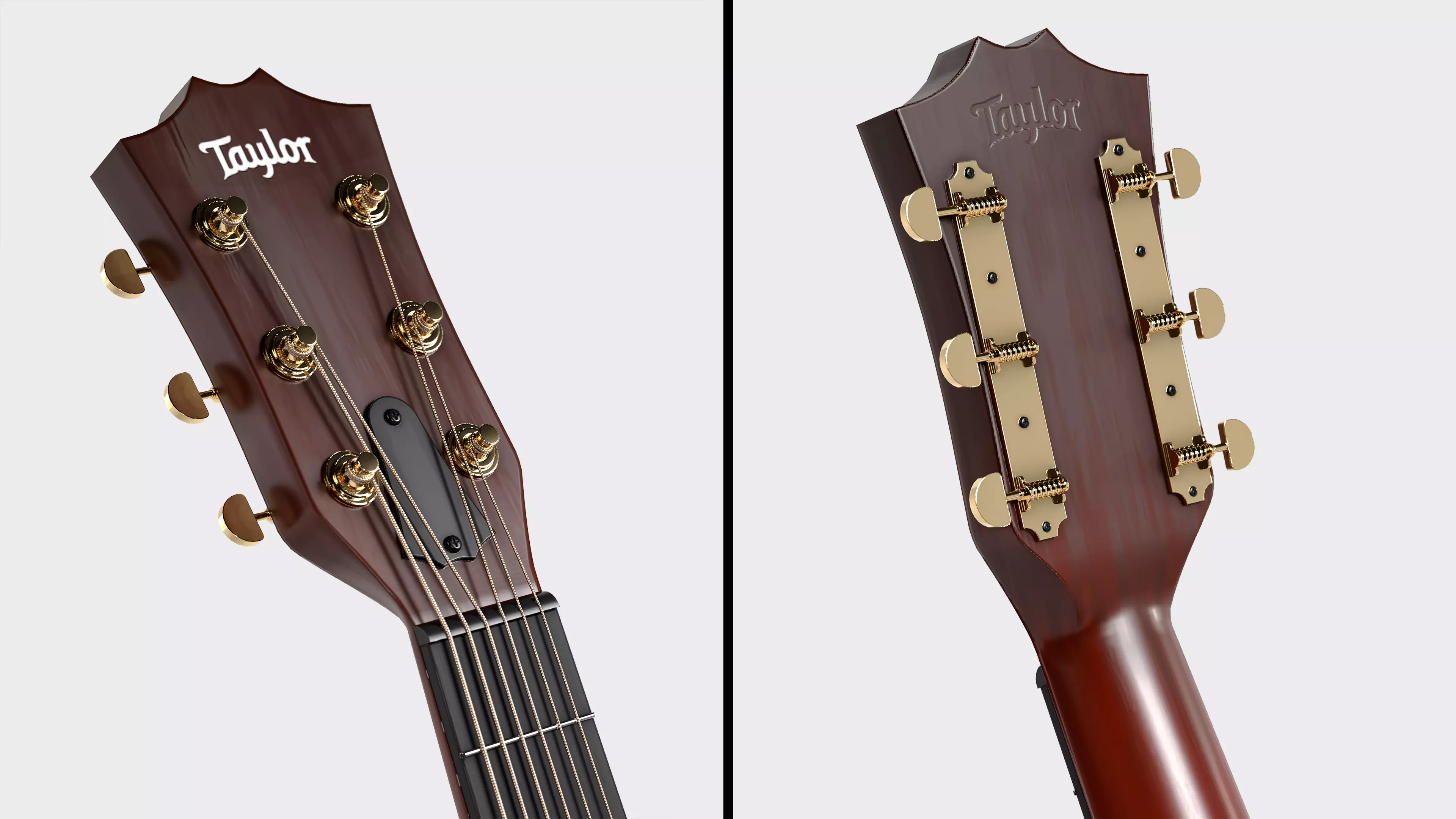 Guitar Low-poly 3D model_6