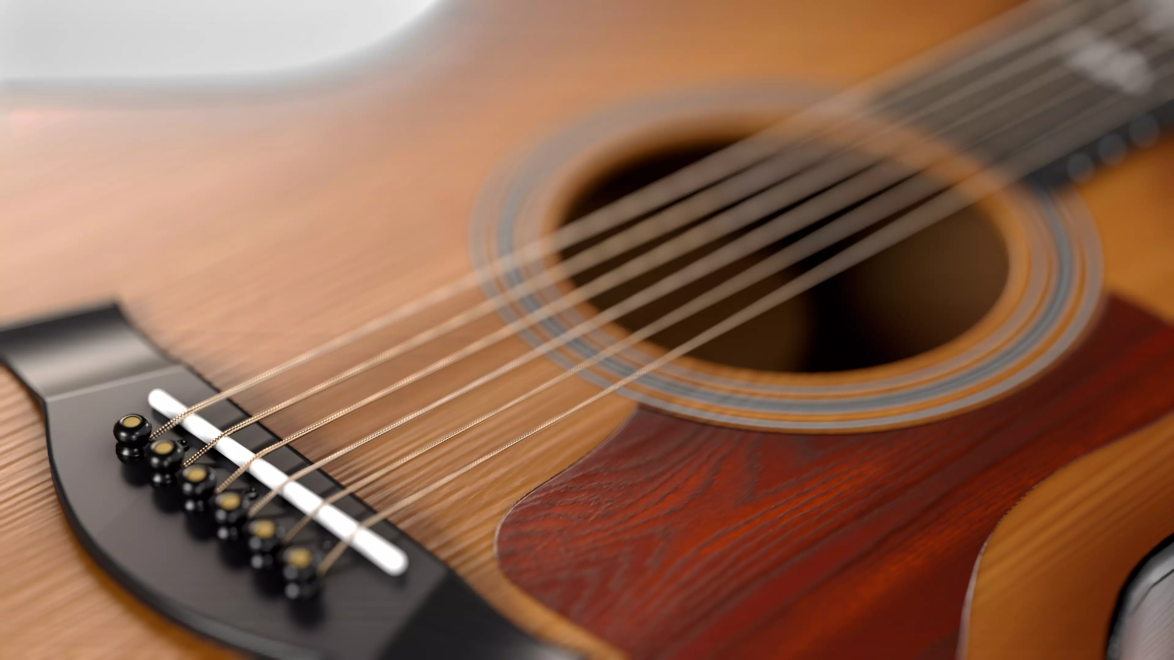 Guitar Low-poly 3D model_2