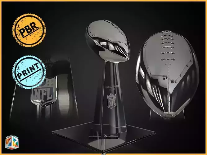 Lombardi NFL Award american football Trophy Cinematic and Print