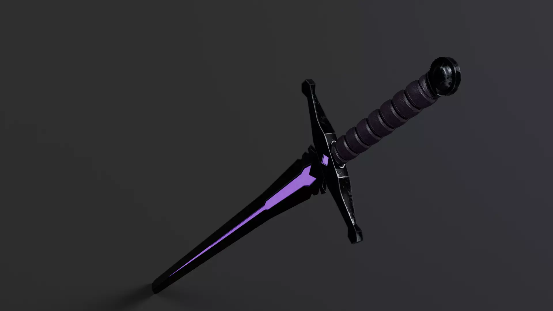 medieval fantasy sword The Violet Requiem vol1-game ready PBR  Low-poly 3D model_4