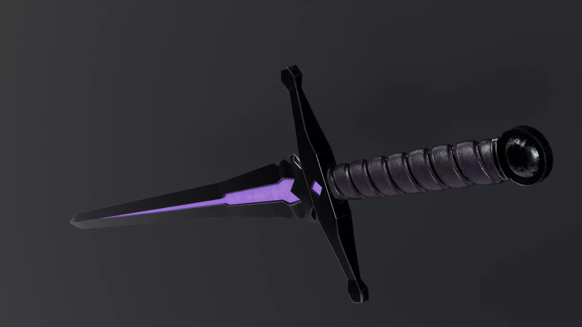 medieval fantasy sword The Violet Requiem vol1-game ready PBR  Low-poly 3D model_1