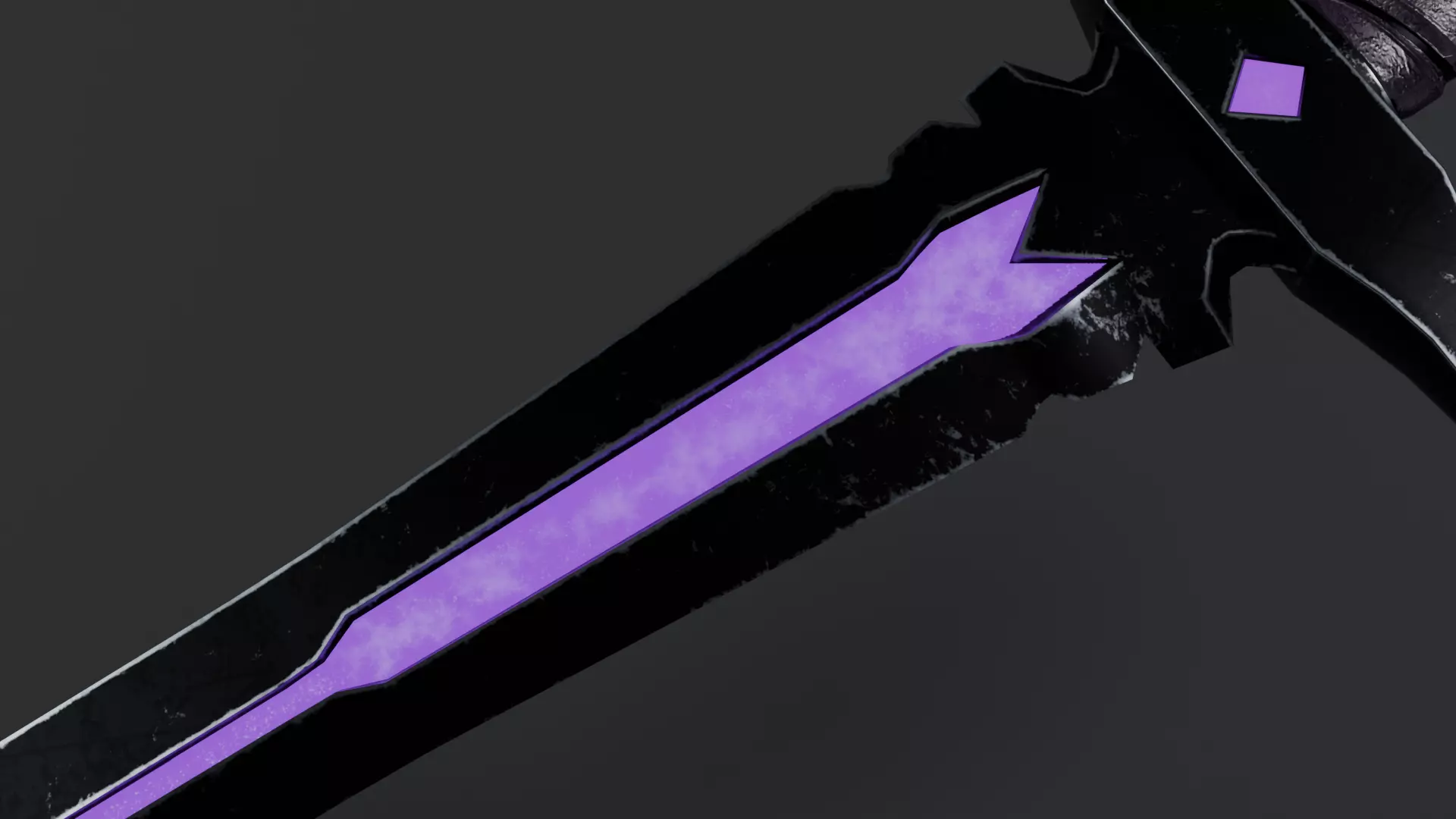 medieval fantasy sword The Violet Requiem vol1-game ready PBR  Low-poly 3D model_3