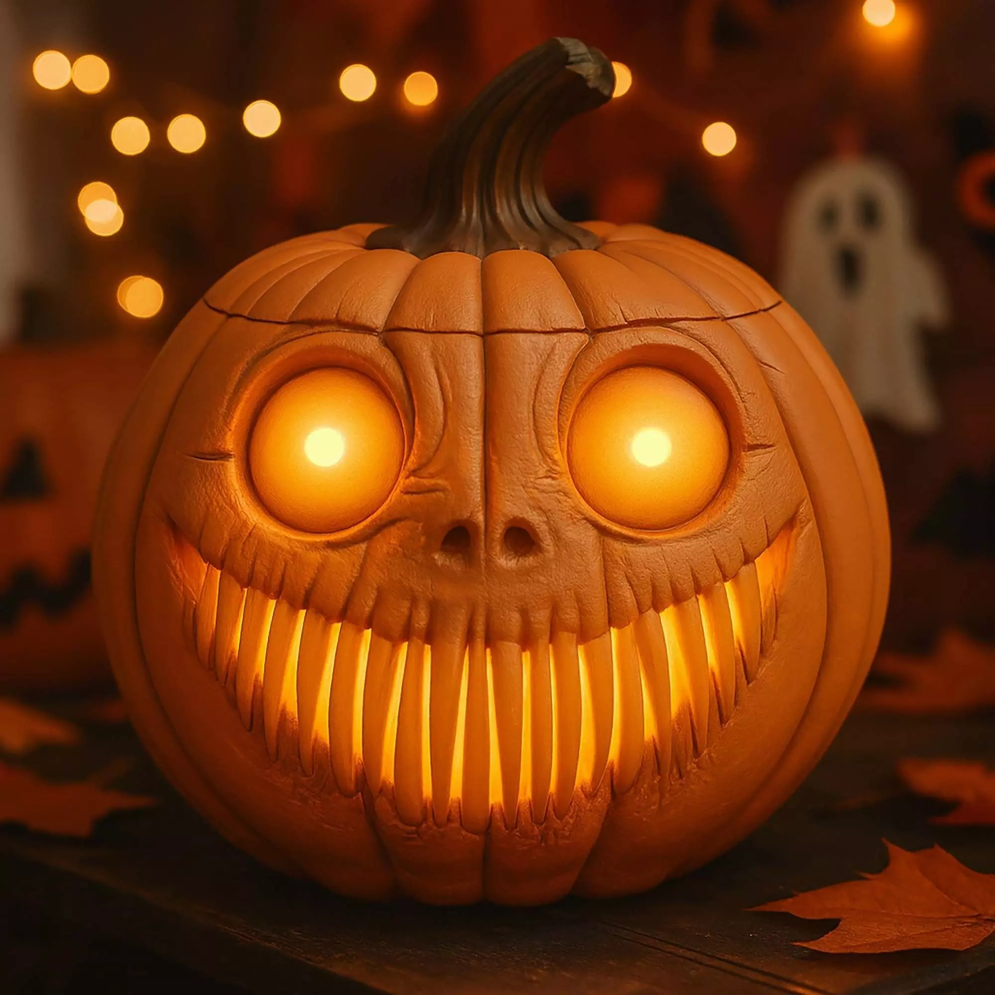 Halloween Pumpkin Basket STL File 3D Printable No Supports 3D print model_0