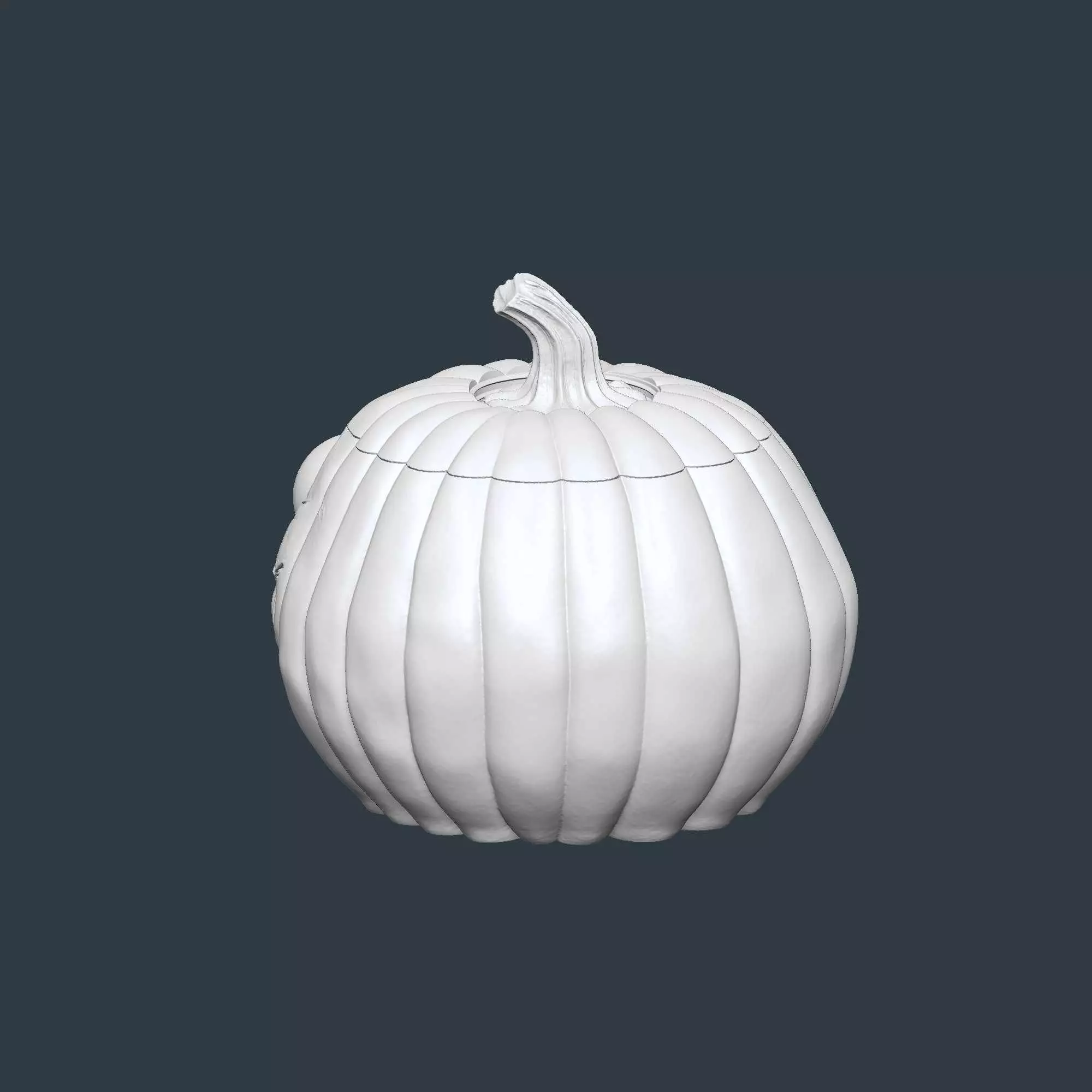 Halloween Pumpkin Basket STL File 3D Printable No Supports 3D print model_8