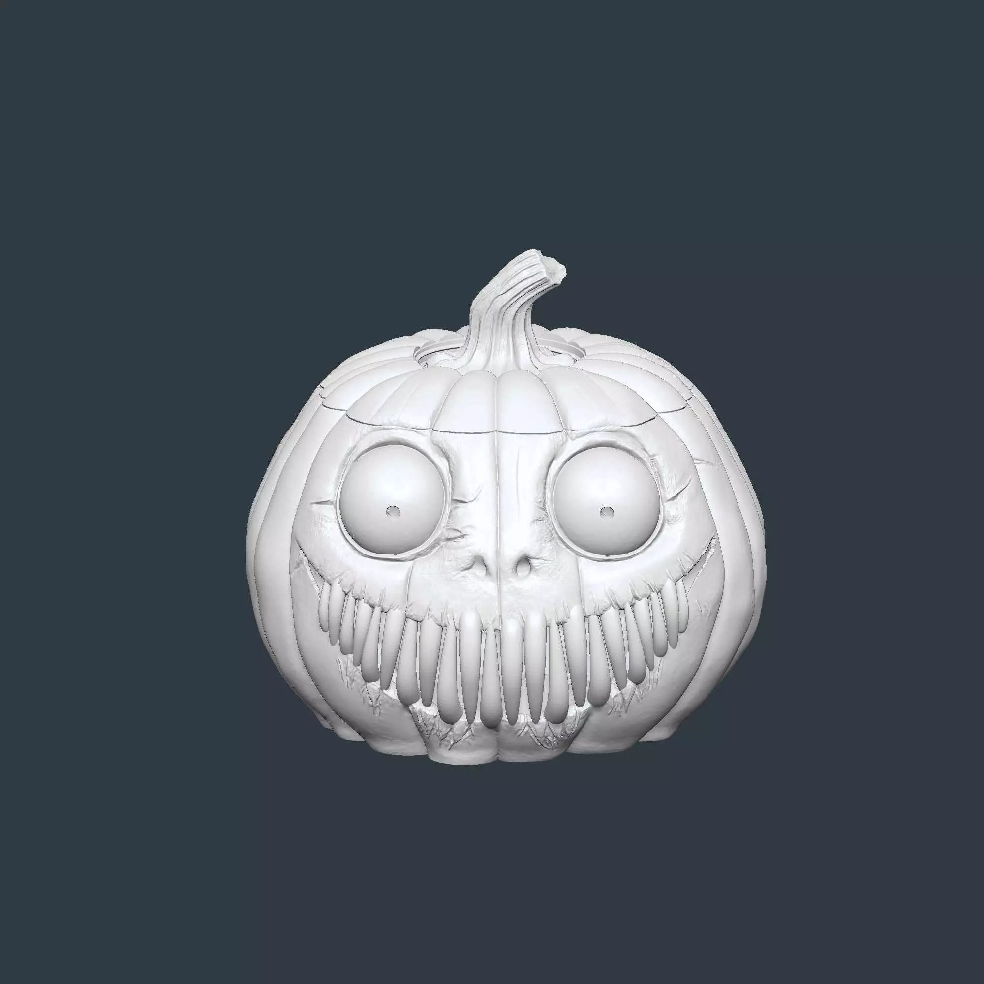 Halloween Pumpkin Basket STL File 3D Printable No Supports 3D print model_2