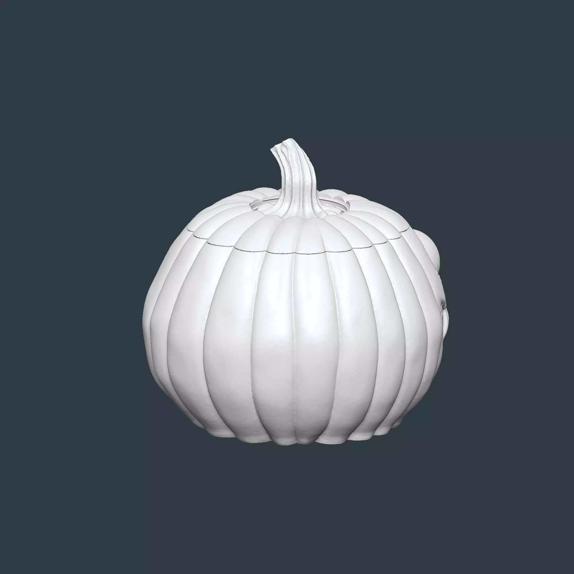 Halloween Pumpkin Basket STL File 3D Printable No Supports 3D print model_9