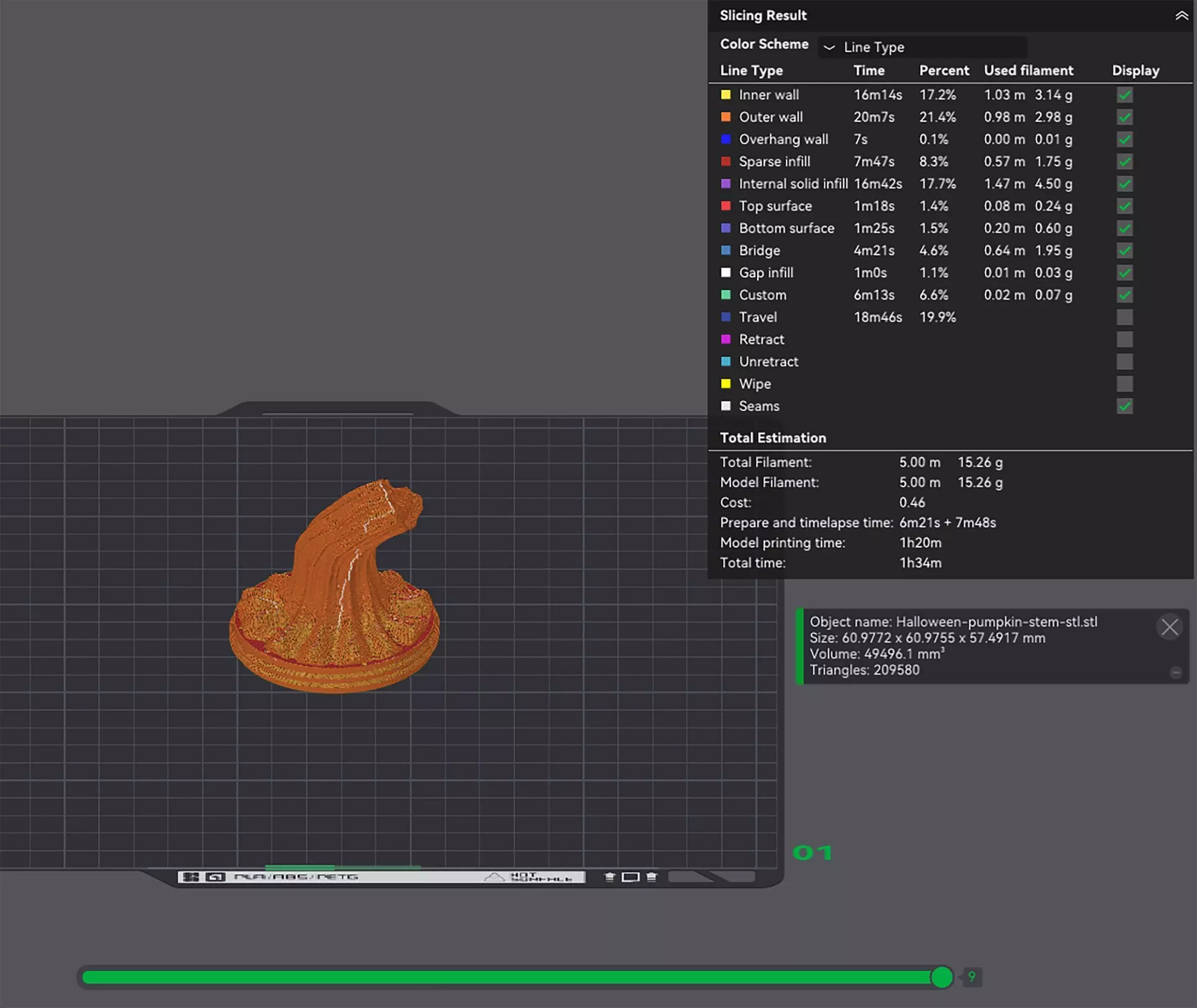Halloween Pumpkin Basket STL File 3D Printable No Supports 3D print model_5