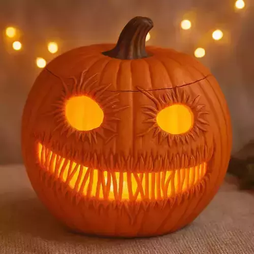 Halloween Pumpkin Basket STL File 3D Printable No Supports