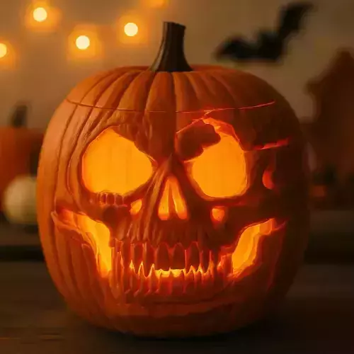 Halloween Pumpkin Basket STL File 3D Printable No Supports