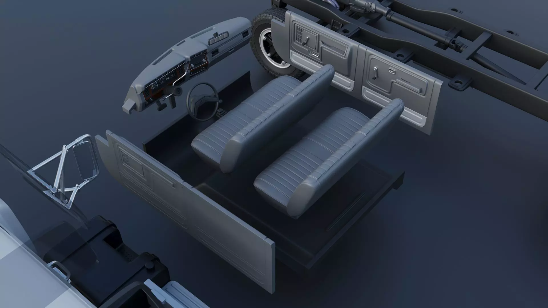 F-700 Service Truck 1982 3D print model_26