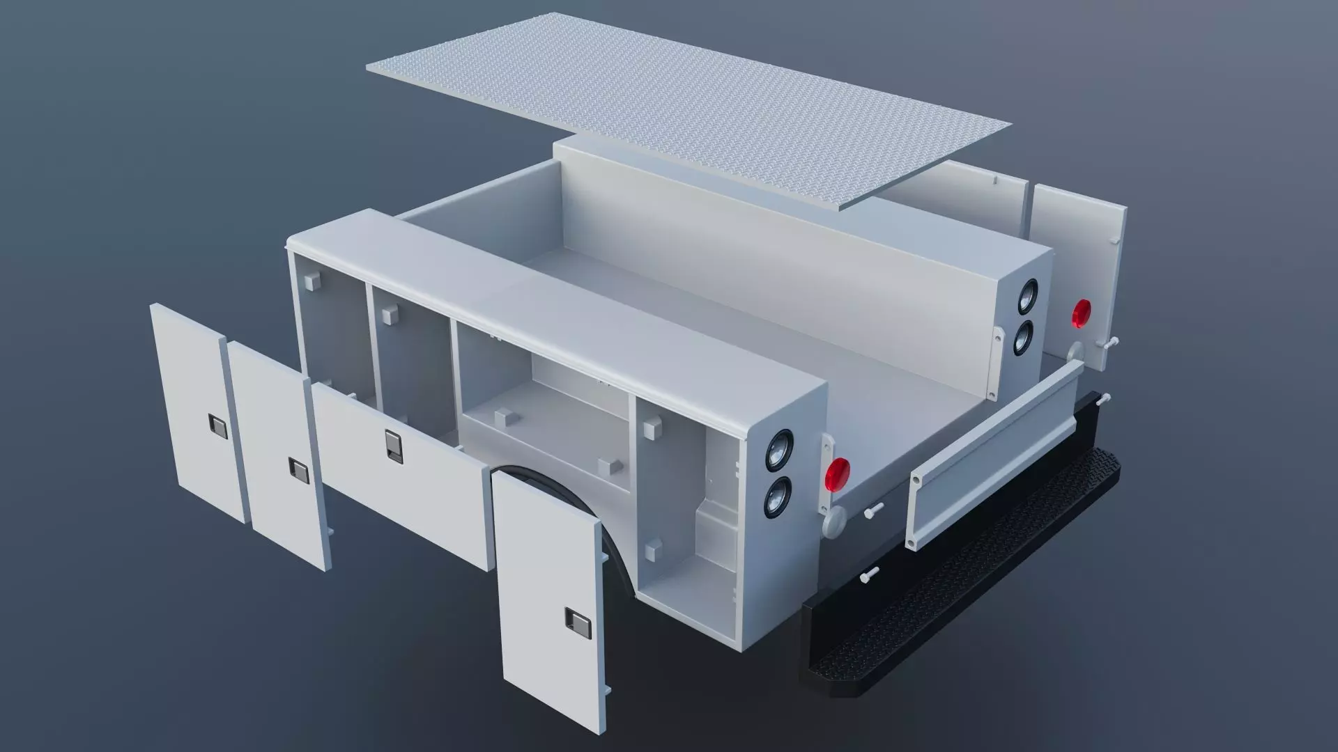 F-700 Service Truck 1982 3D print model_18