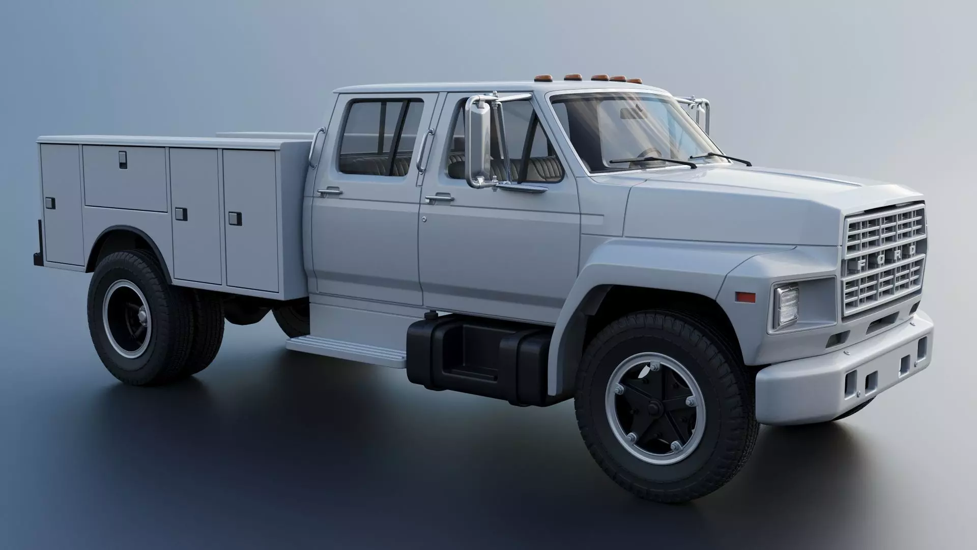 F-700 Service Truck 1982 3D print model_9