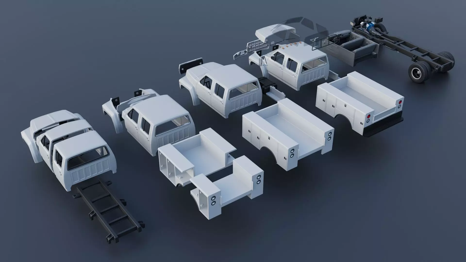 F-700 Service Truck 1982 3D print model_15