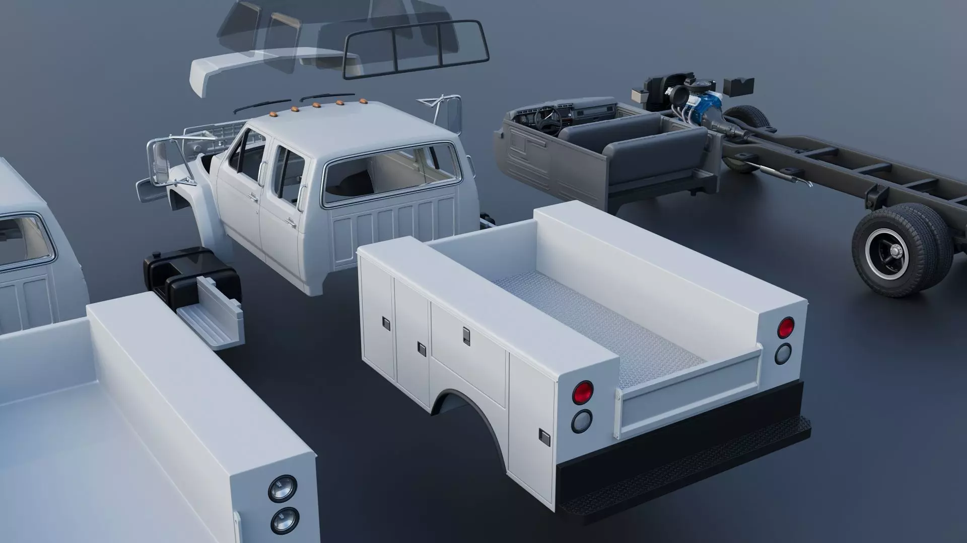 F-700 Service Truck 1982 3D print model_16