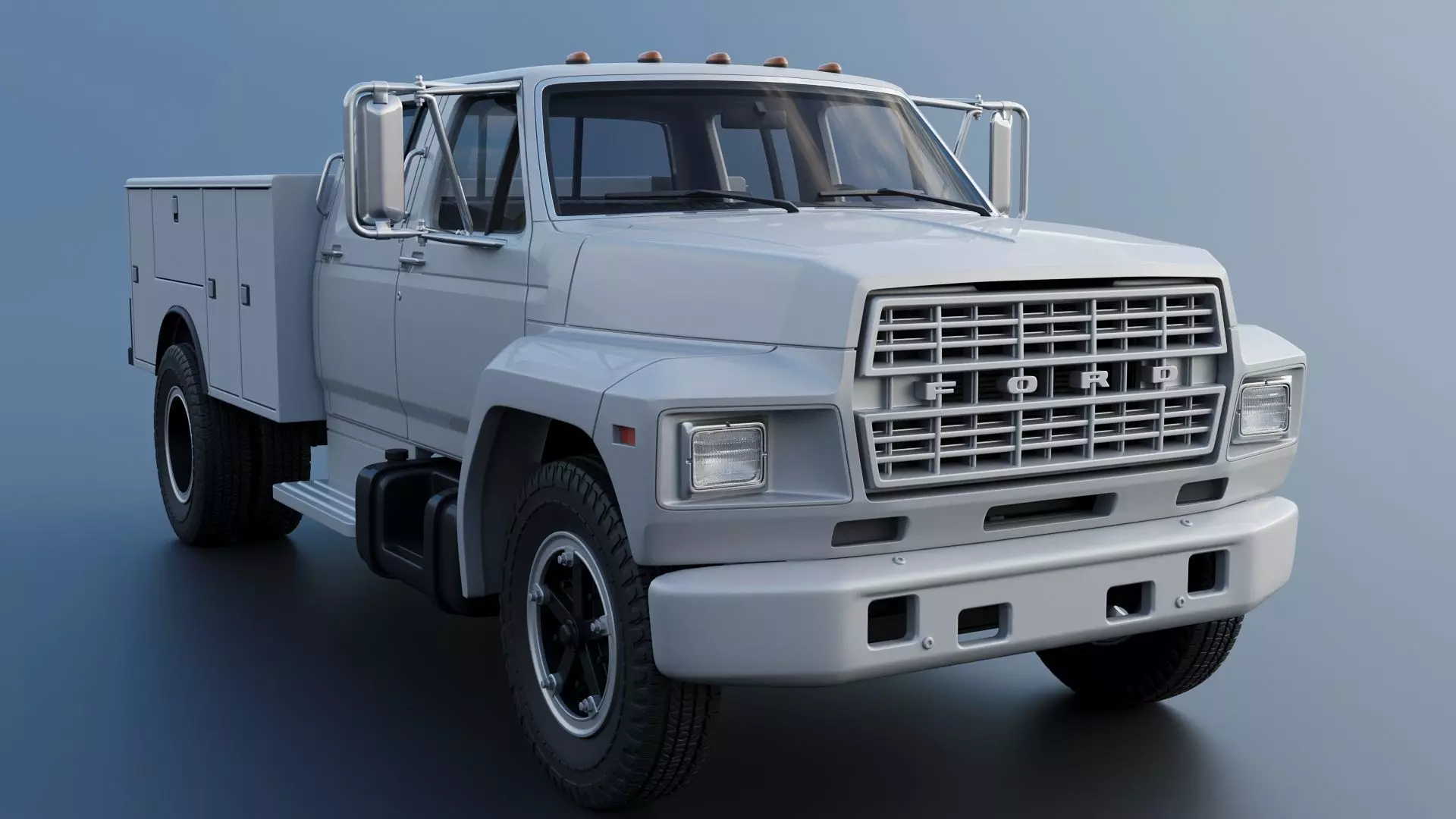 F-700 Service Truck 1982 3D print model_10