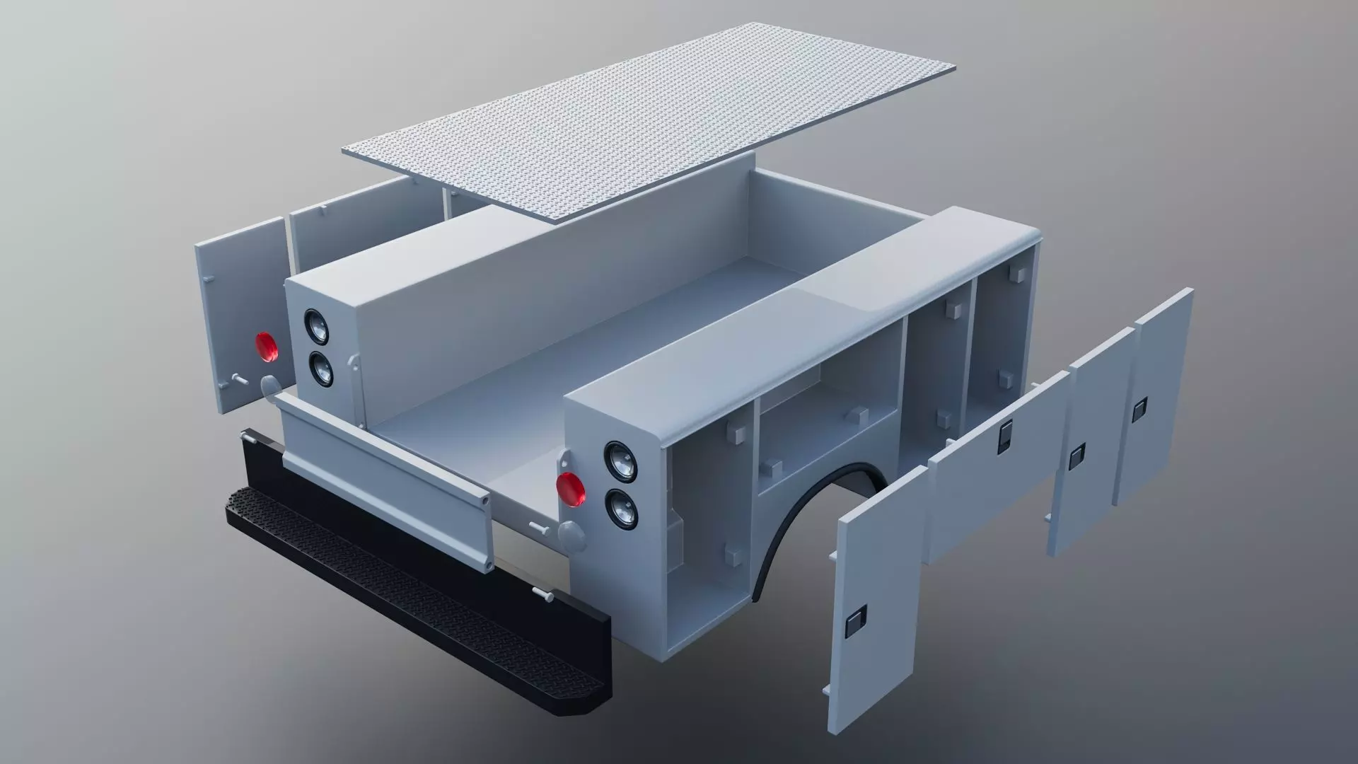 F-700 Service Truck 1982 3D print model_19