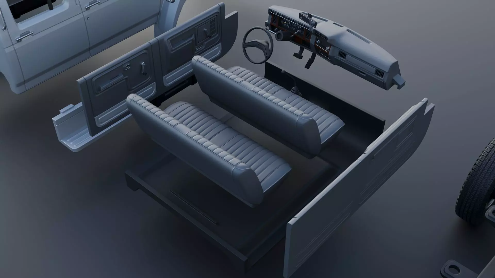 F-700 Service Truck 1982 3D print model_27