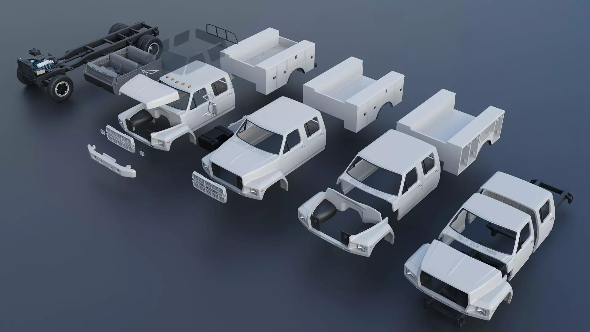 F-700 Service Truck 1982 3D print model_13