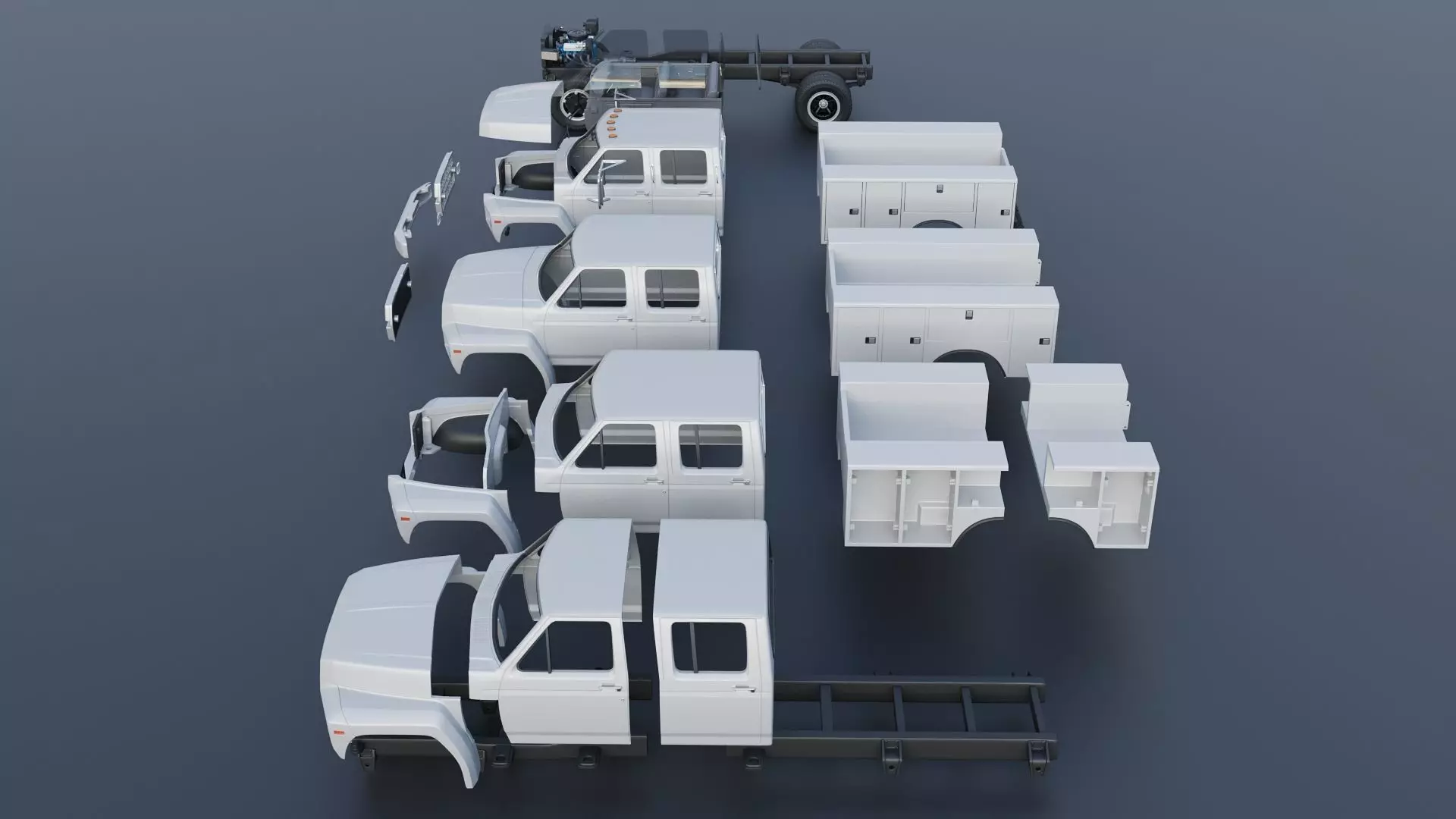 F-700 Service Truck 1982 3D print model_14