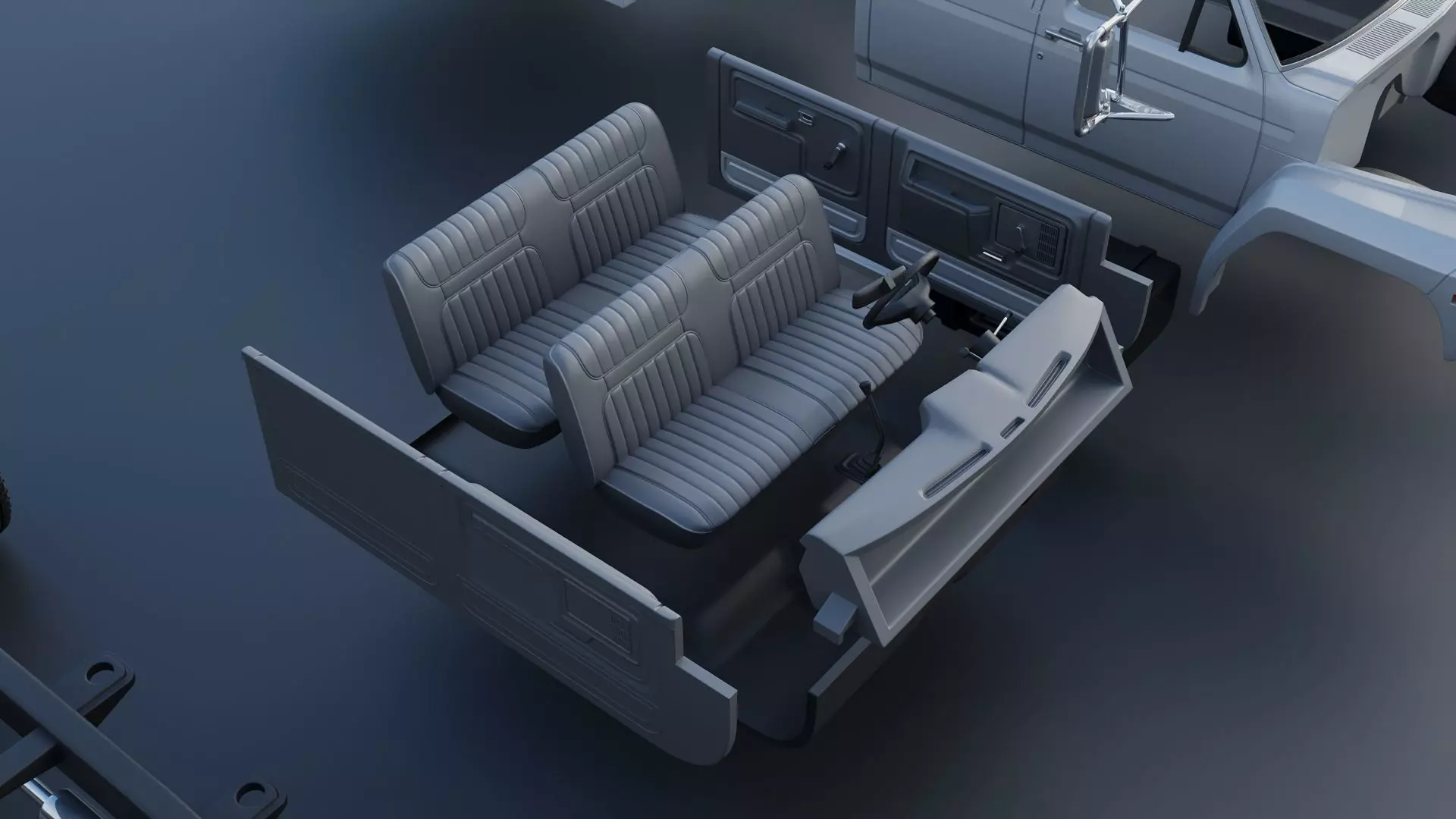 F-700 Service Truck 1982 3D print model_28