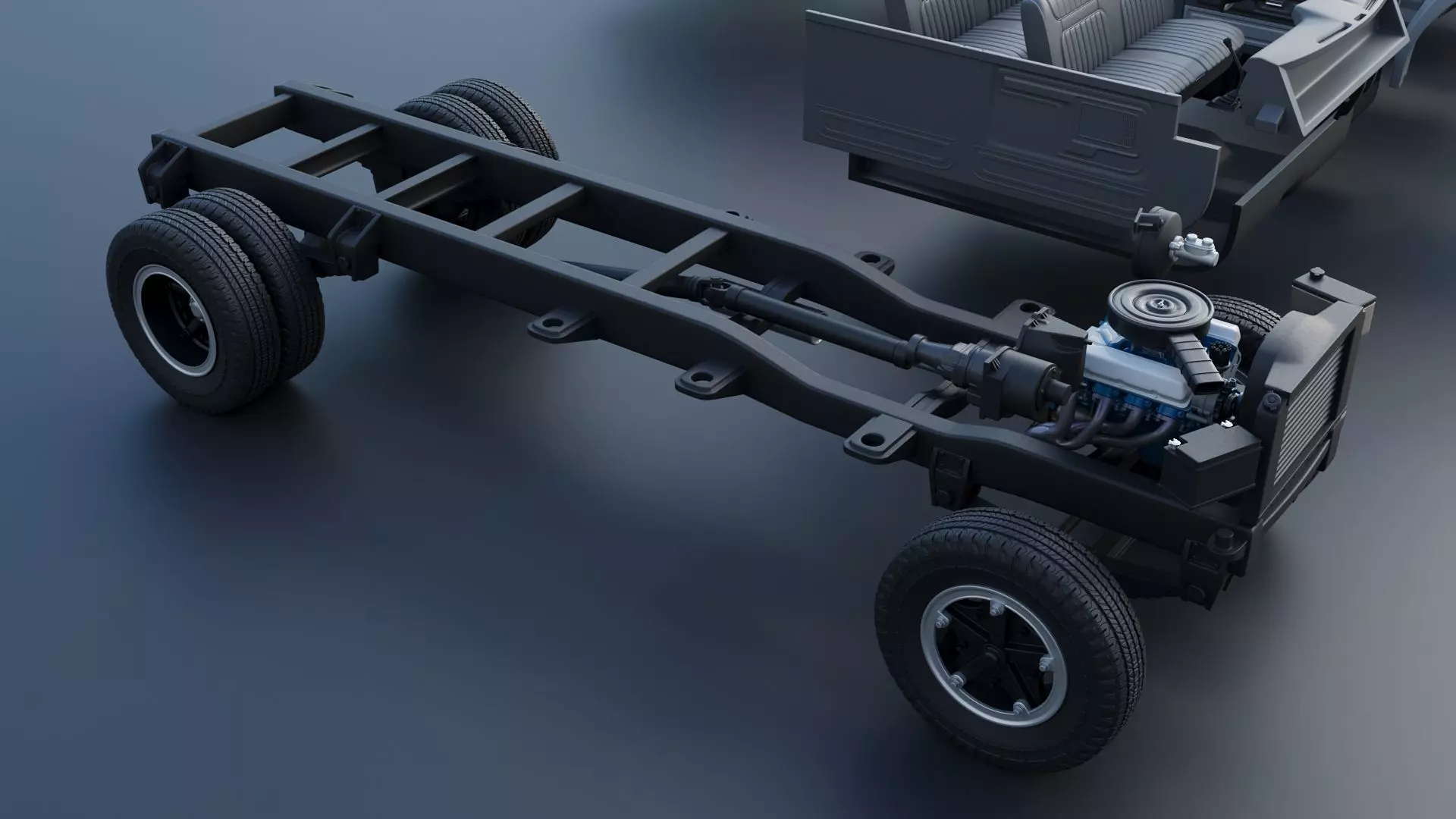 F-700 Service Truck 1982 3D print model_29