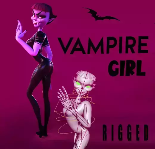 Vampire Girl Character rigg