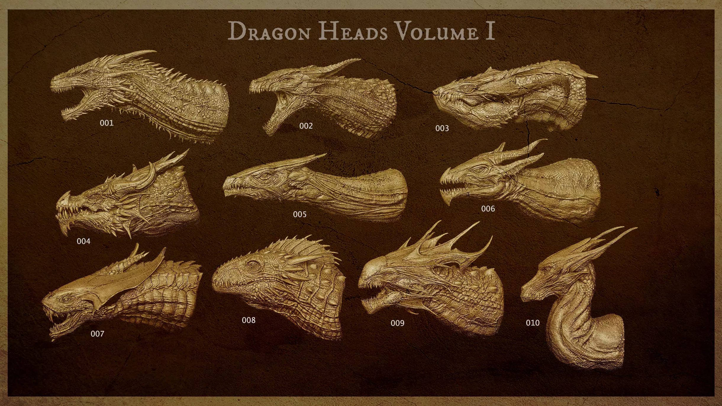 Dragon Heads Volume 1 3D model_6