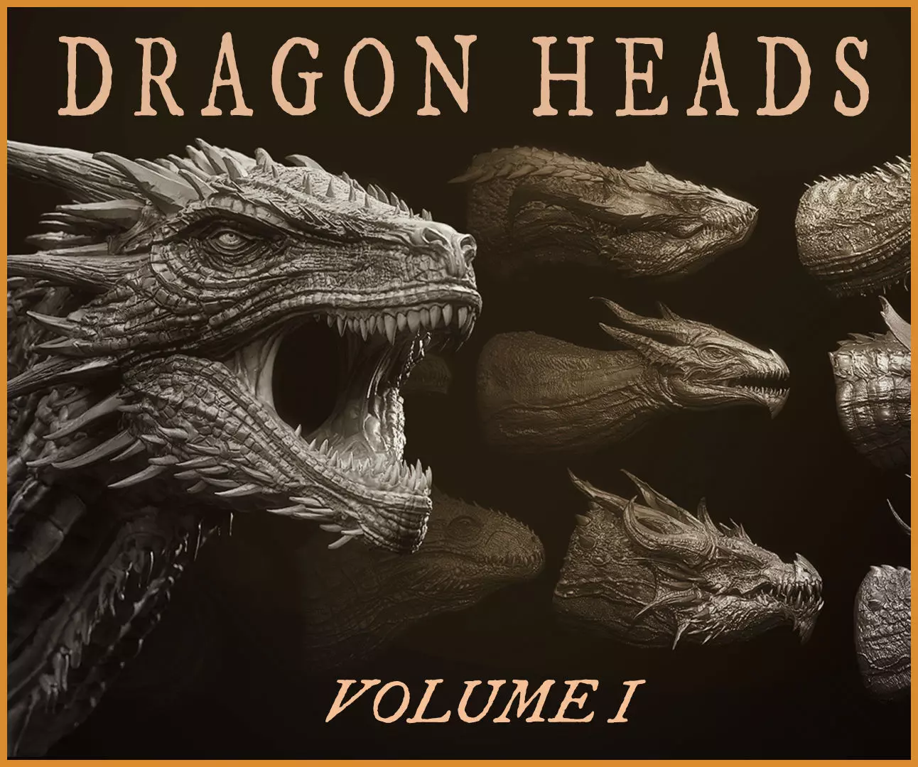 Dragon Heads Volume 1 3D model_0