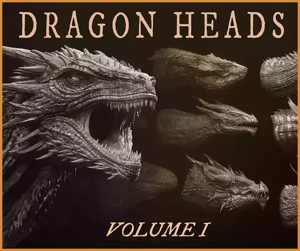 Dragon Heads Volume 1 3D model