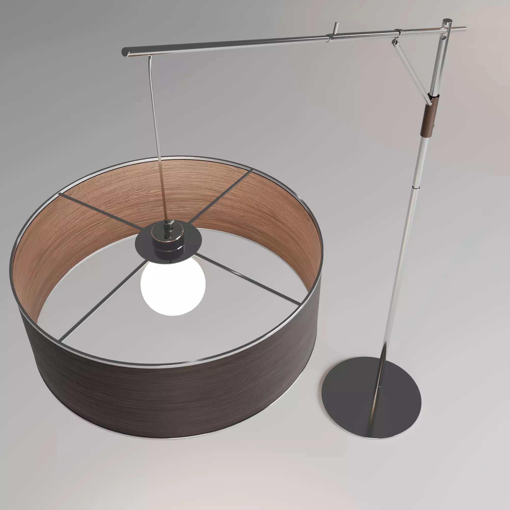 Floor LamP set of 4 Low-poly 3D model_2