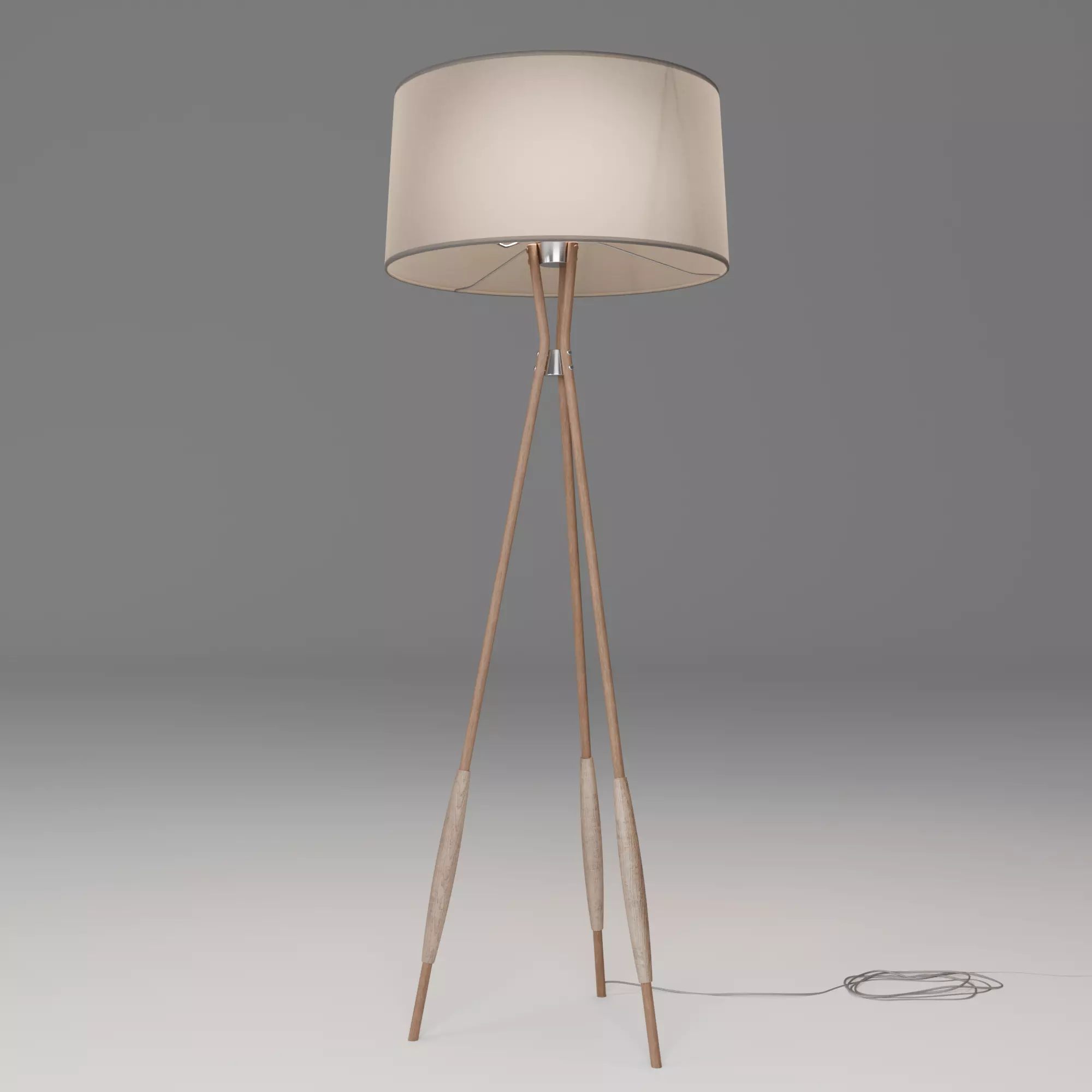 Floor LamP set of 4 Low-poly 3D model_8