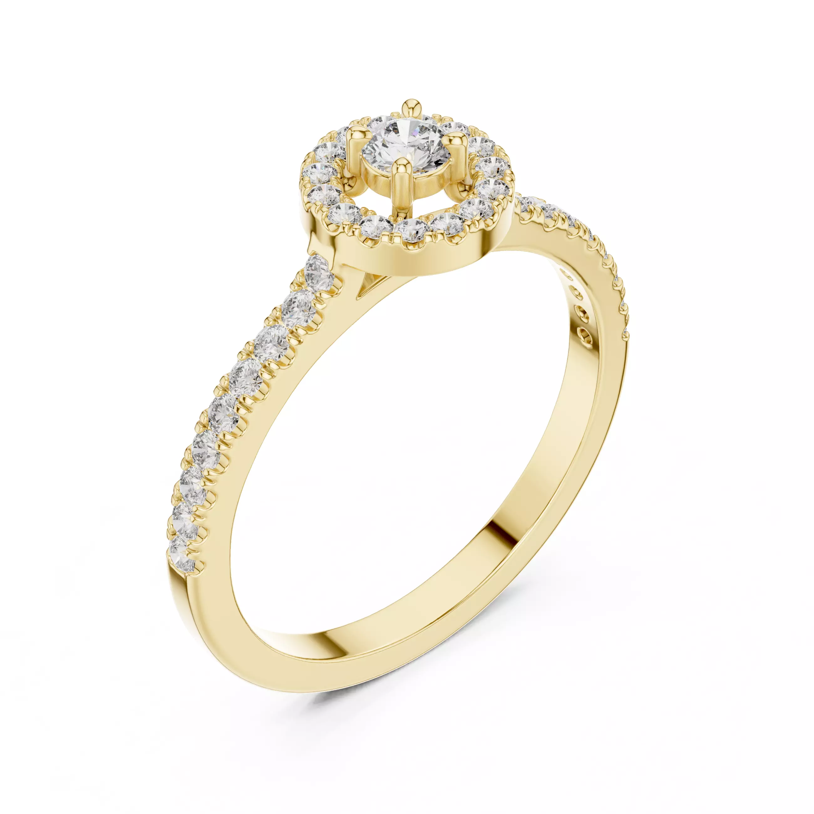 Solitaire Ring 3dm stl renders animation videos details 3D print model_13