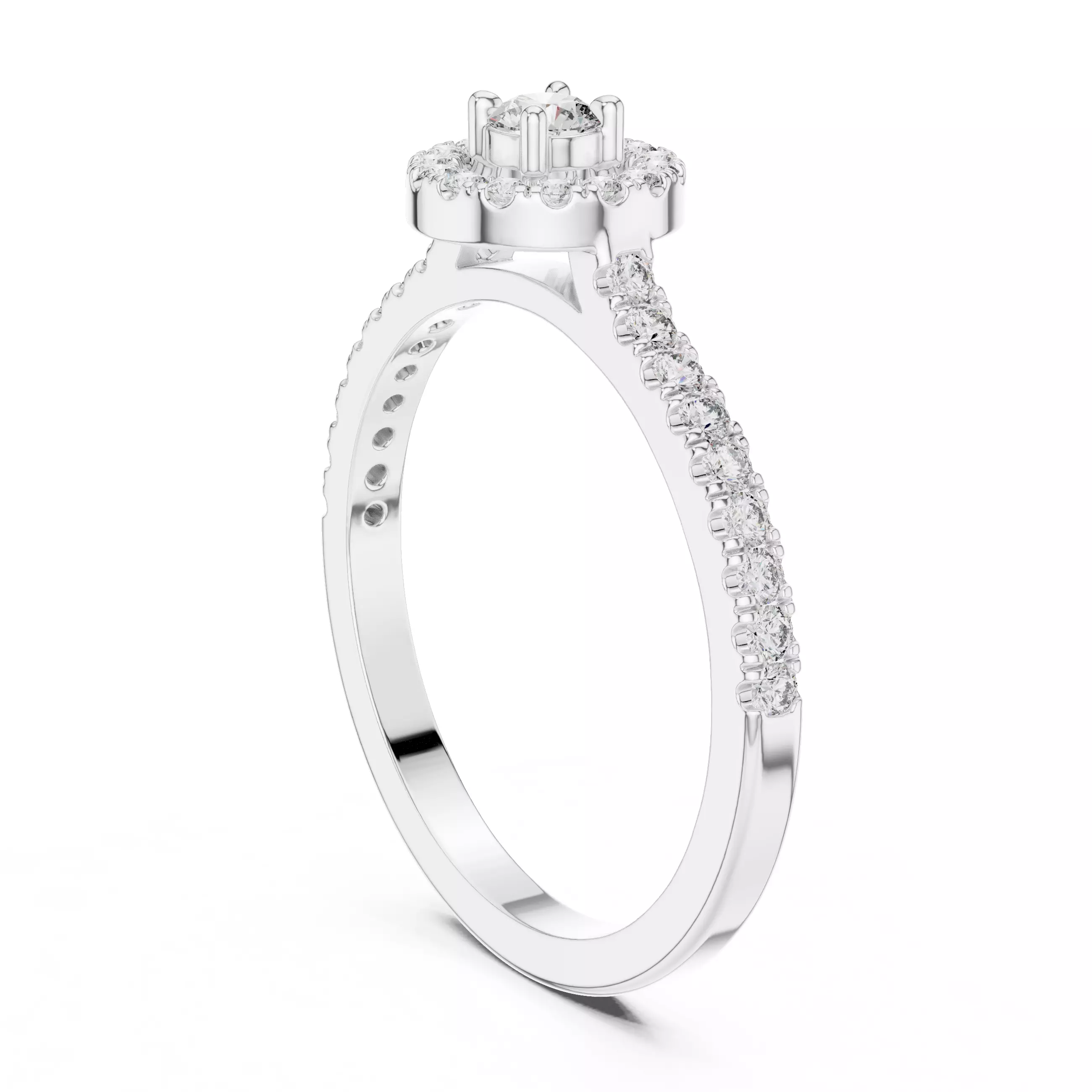 Solitaire Ring 3dm stl renders animation videos details 3D print model_10