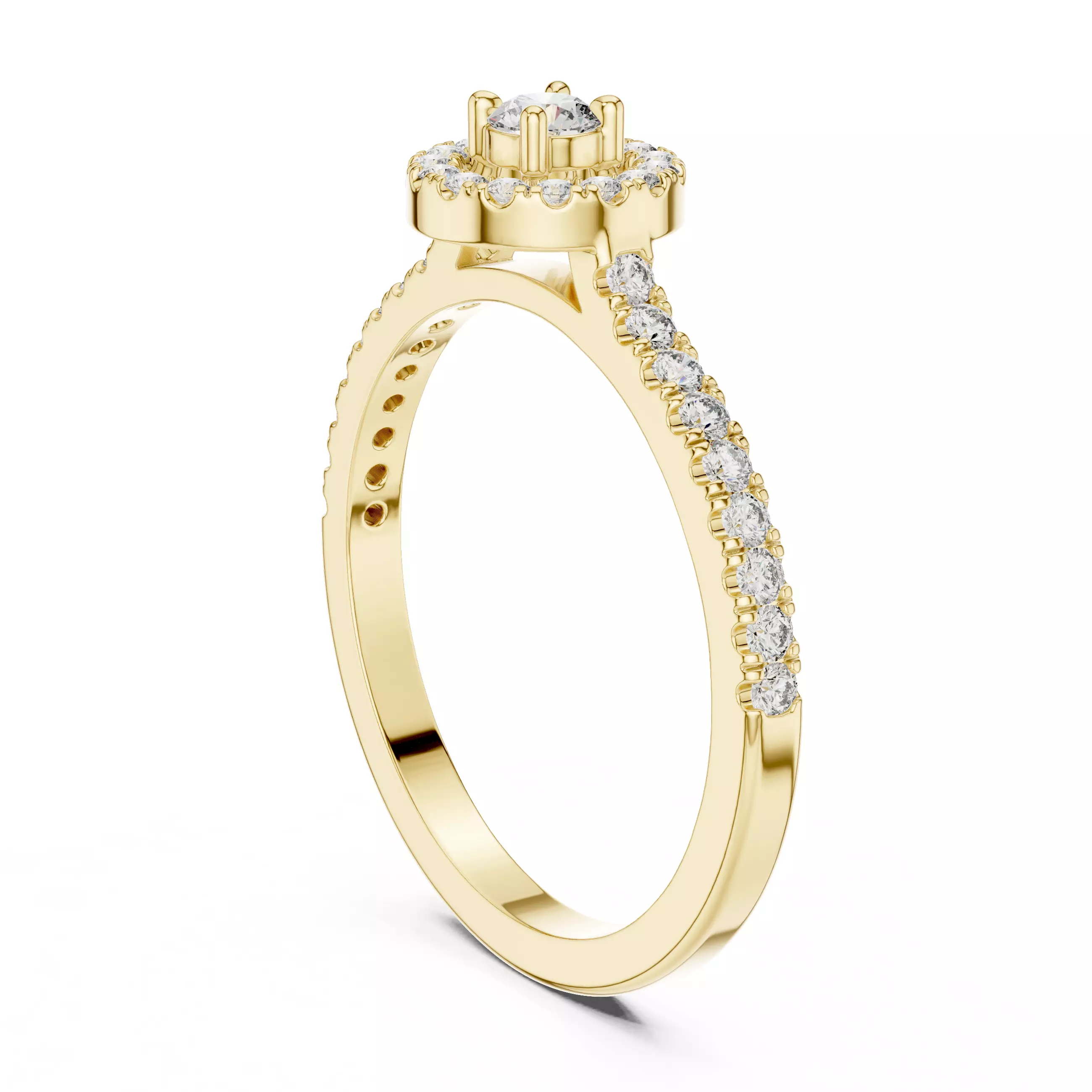 Solitaire Ring 3dm stl renders animation videos details 3D print model_12