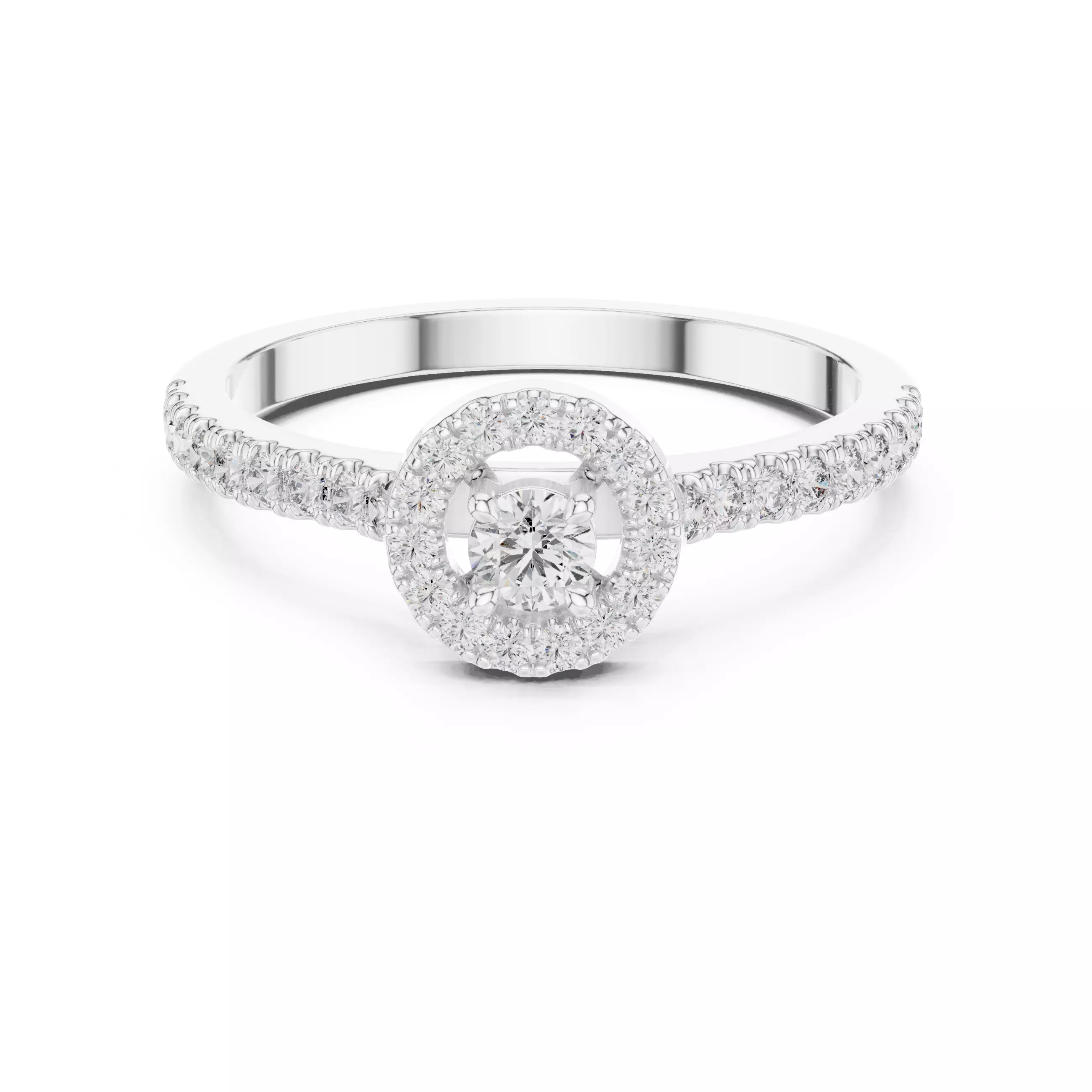 Solitaire Ring 3dm stl renders animation videos details 3D print model_3