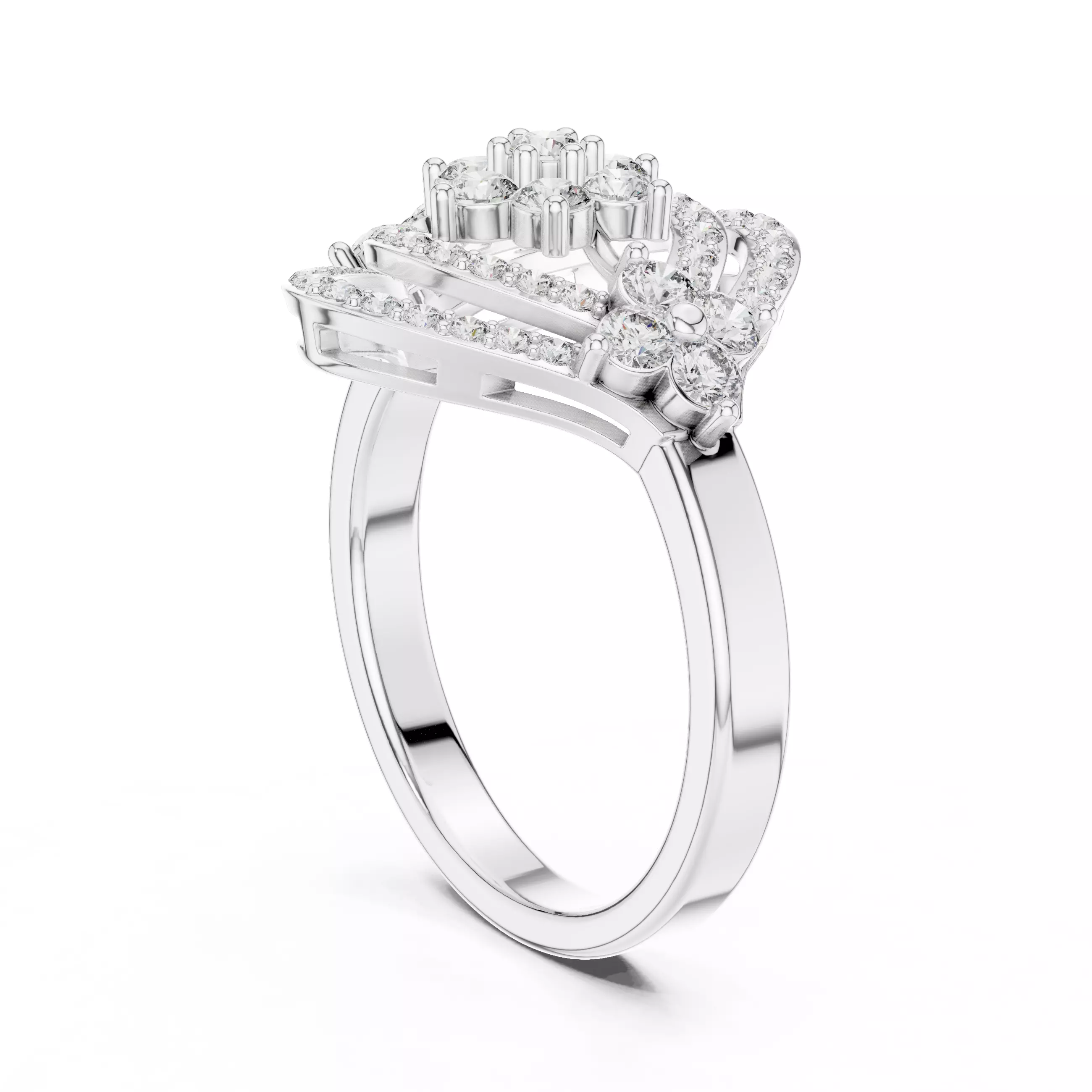 Diamond Ring 3dm stl renders animation videos details 3D print model_10