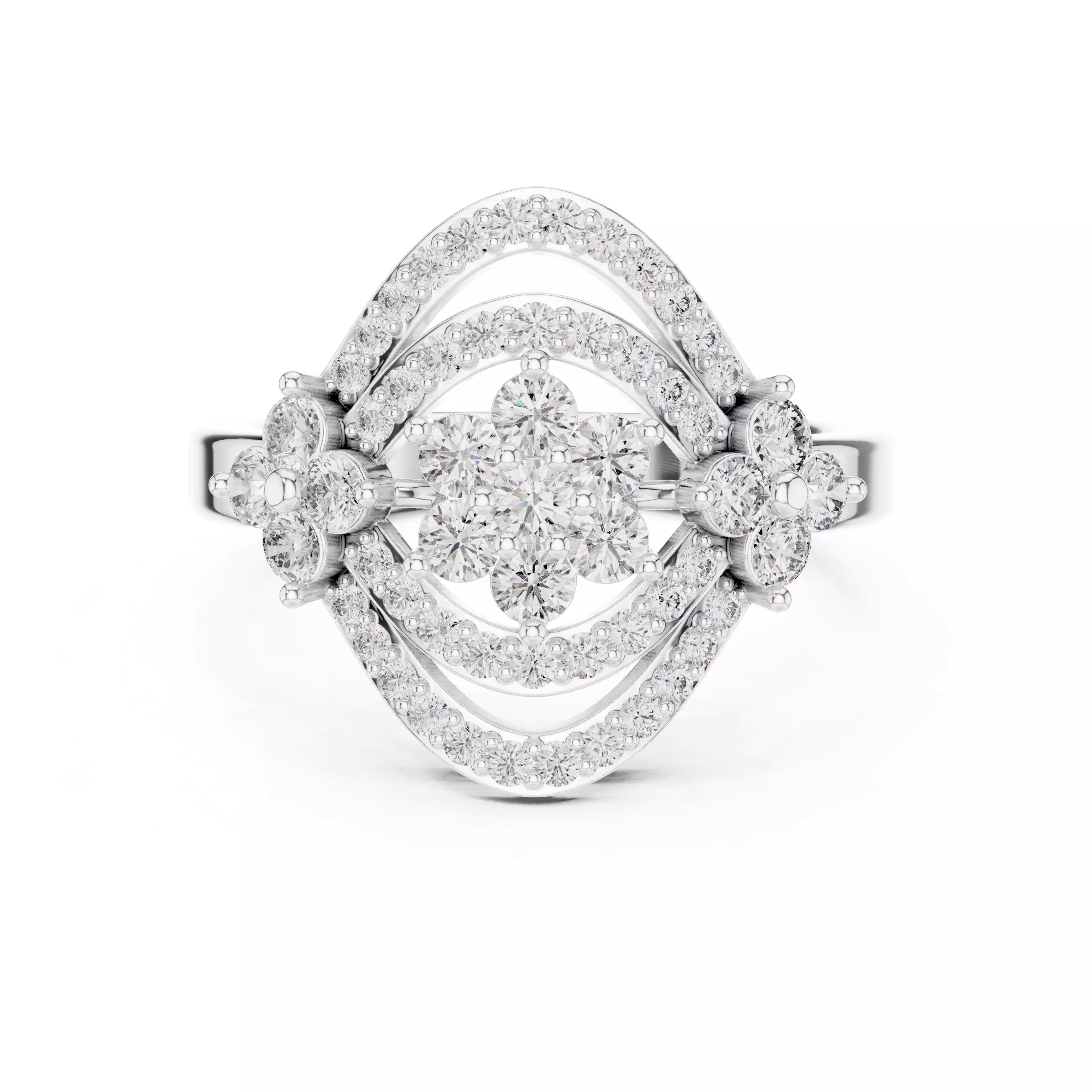 Diamond Ring 3dm stl renders animation videos details 3D print model_3