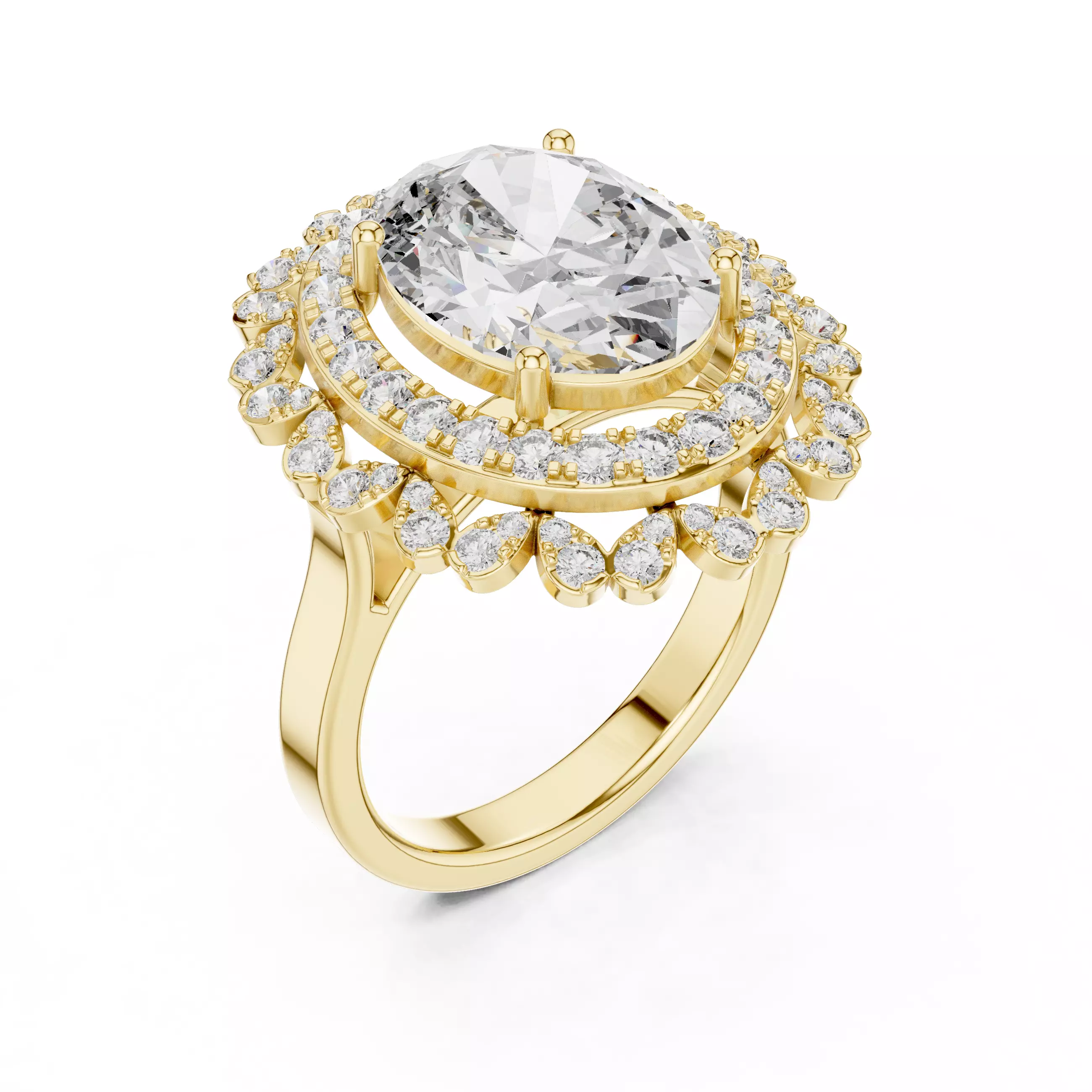 Solitaire Ring 3dm stl renders animation videos details 3D print model_13