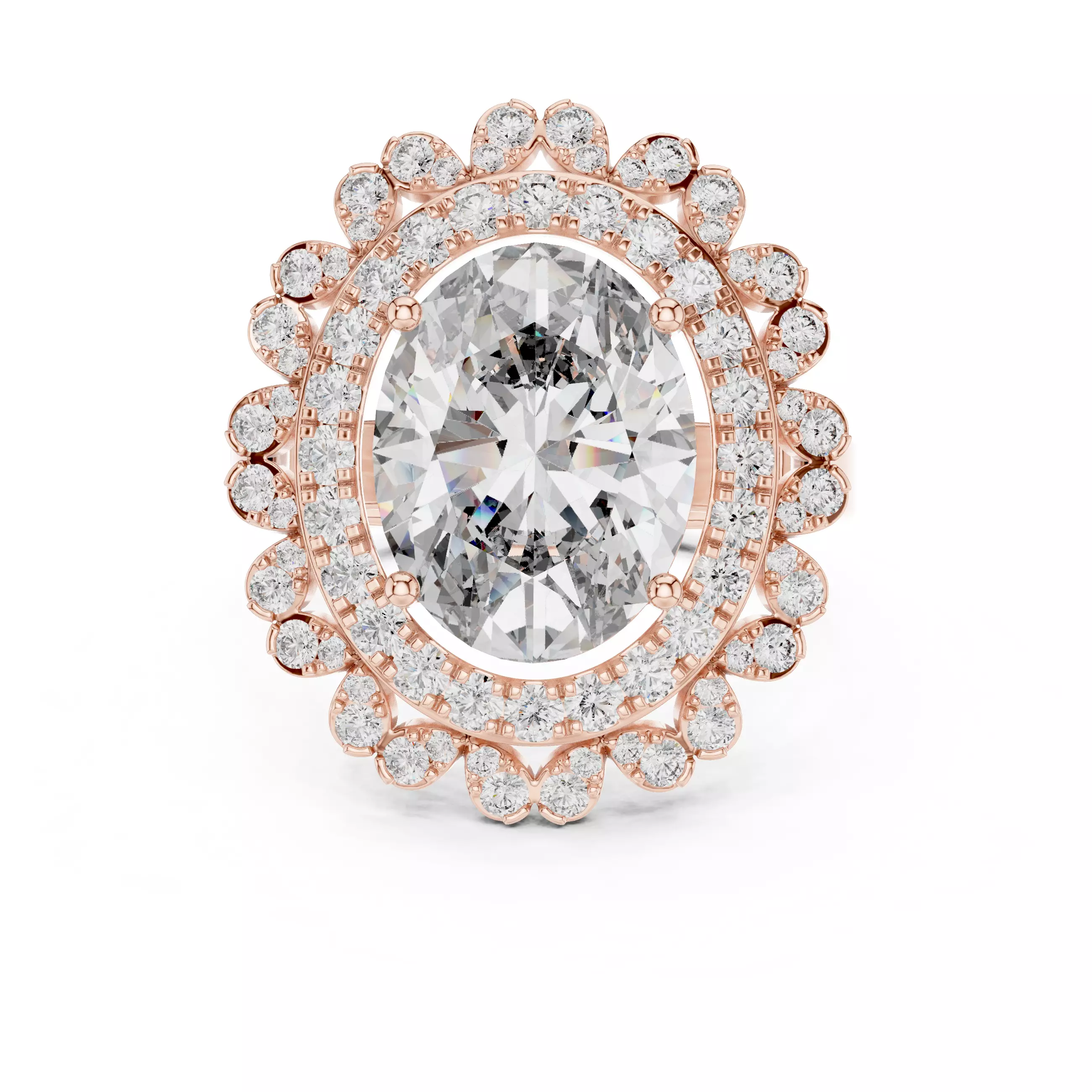 Solitaire Ring 3dm stl renders animation videos details 3D print model_0