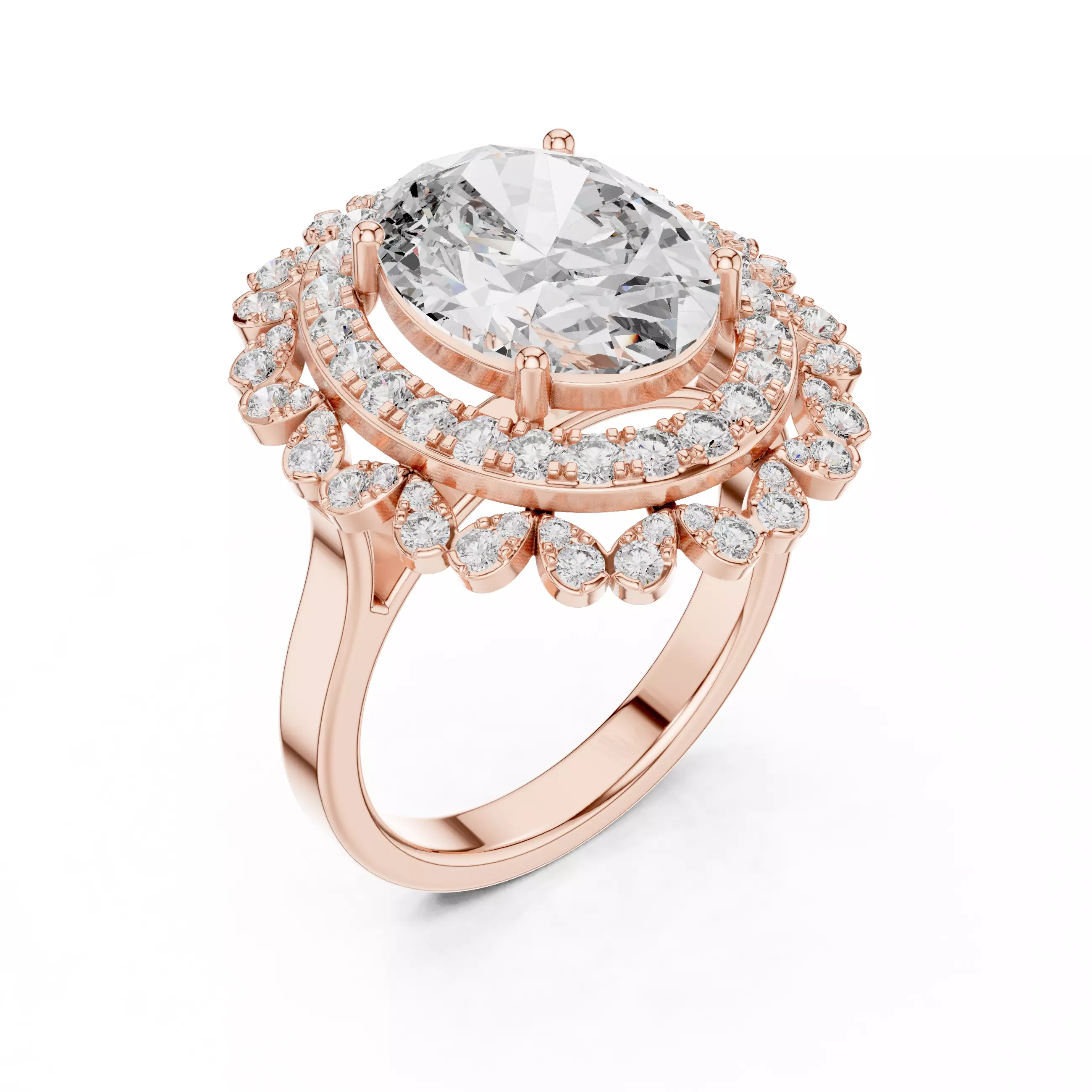 Solitaire Ring 3dm stl renders animation videos details 3D print model_9