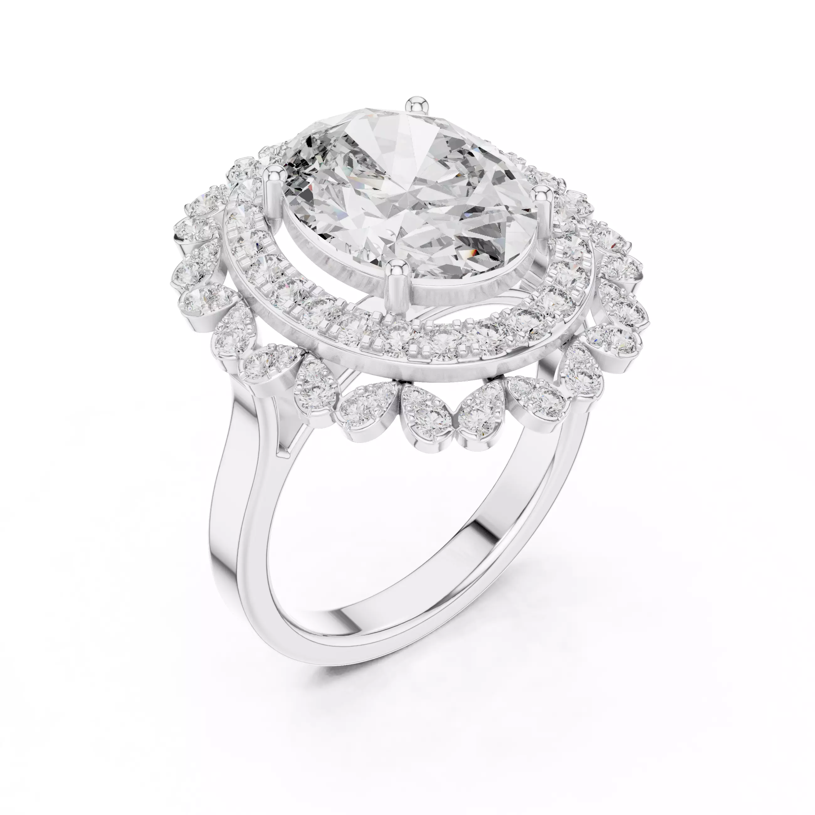 Solitaire Ring 3dm stl renders animation videos details 3D print model_11