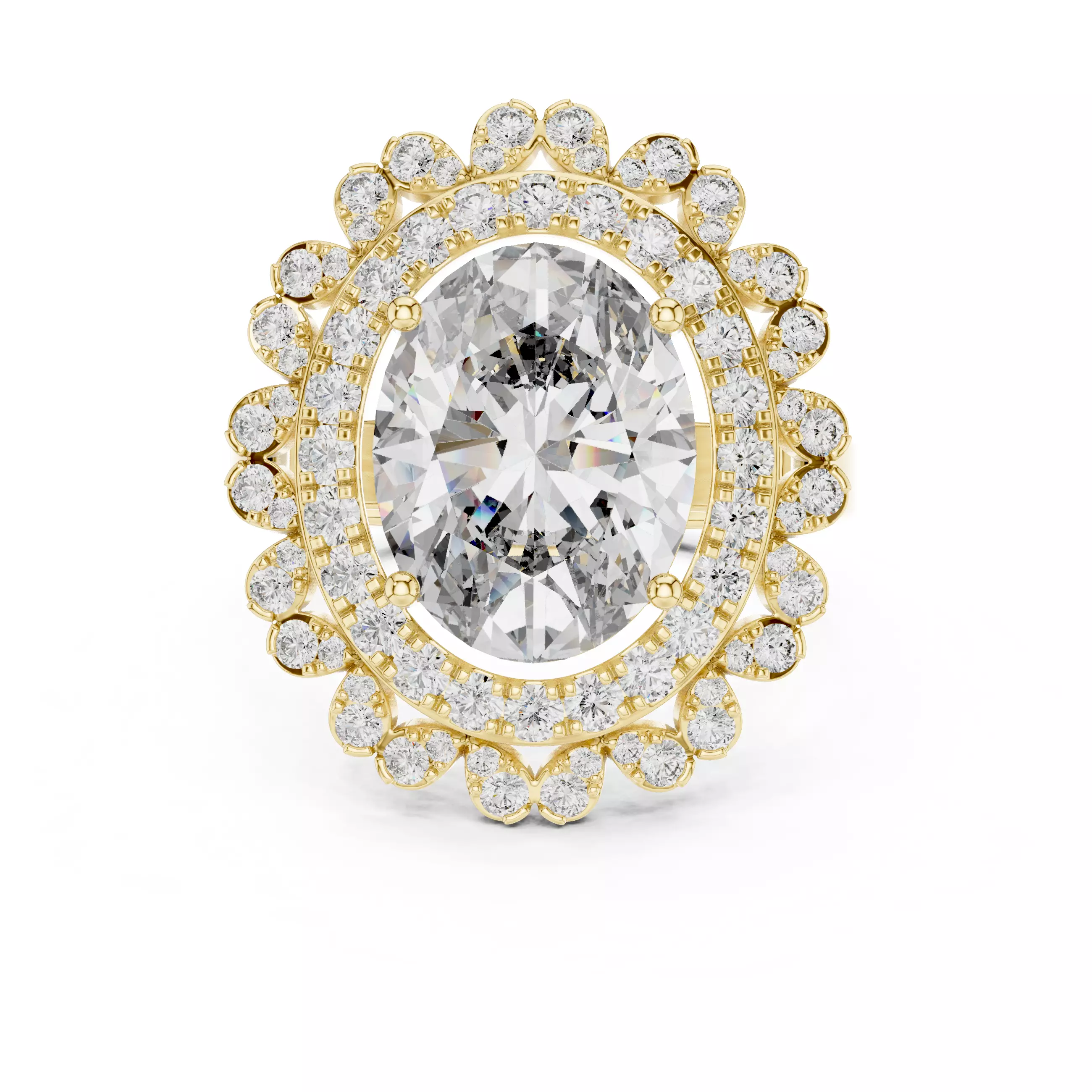 Solitaire Ring 3dm stl renders animation videos details 3D print model_5