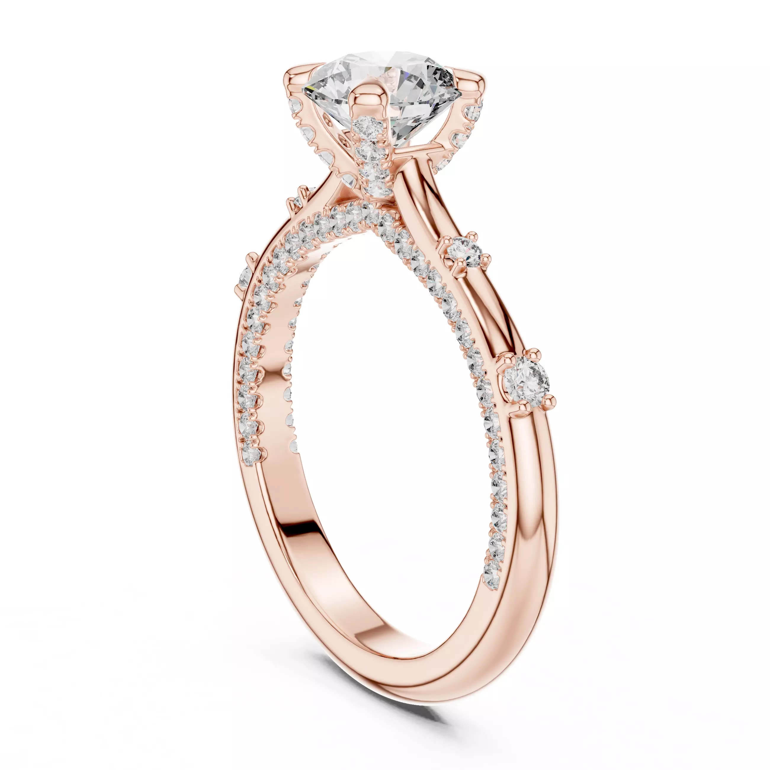 Solitaire Ring 3dm stl renders animation videos details 3D print model_8