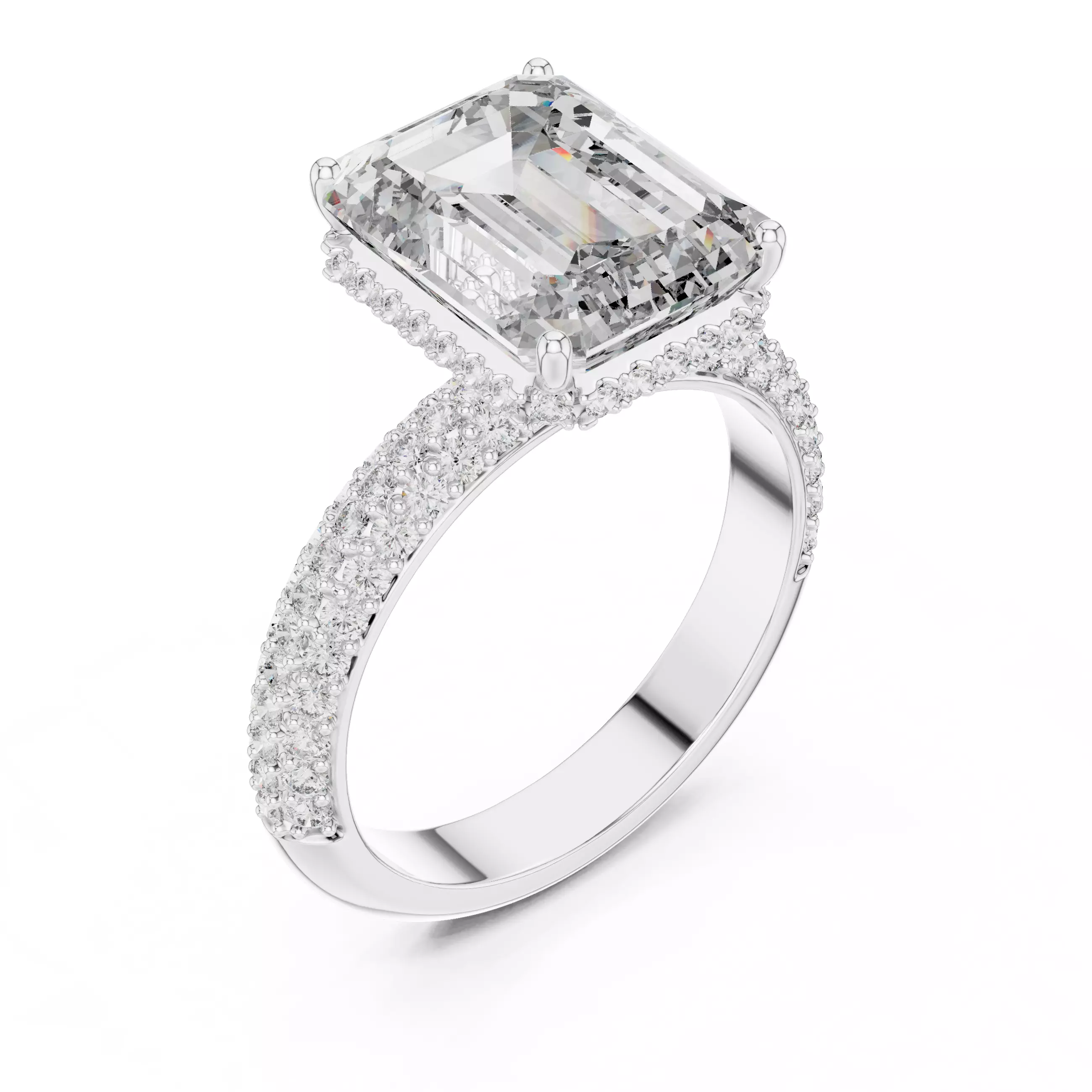 Solitaire Ring 3dm stl renders animation videos details 3D print model_11