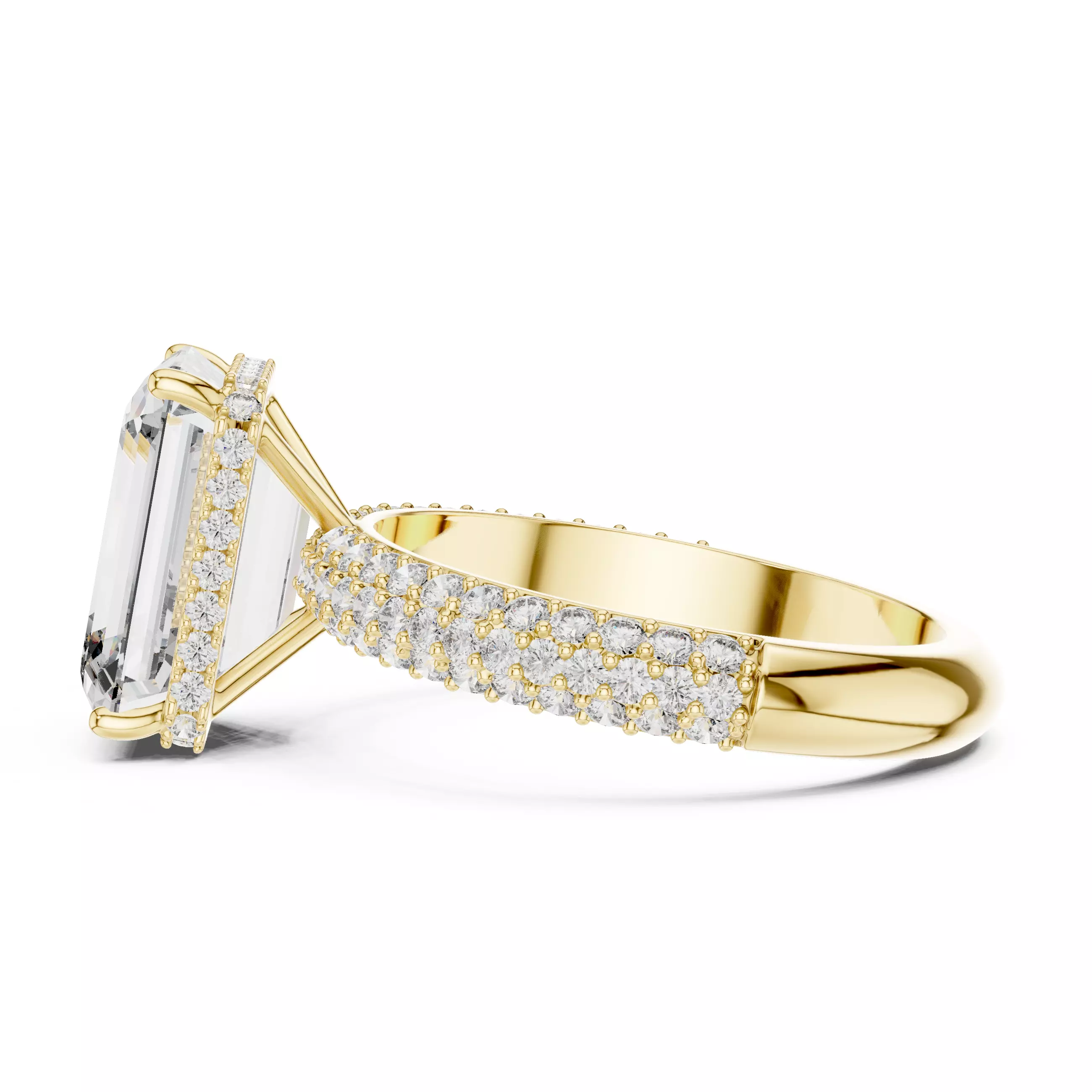 Solitaire Ring 3dm stl renders animation videos details 3D print model_4