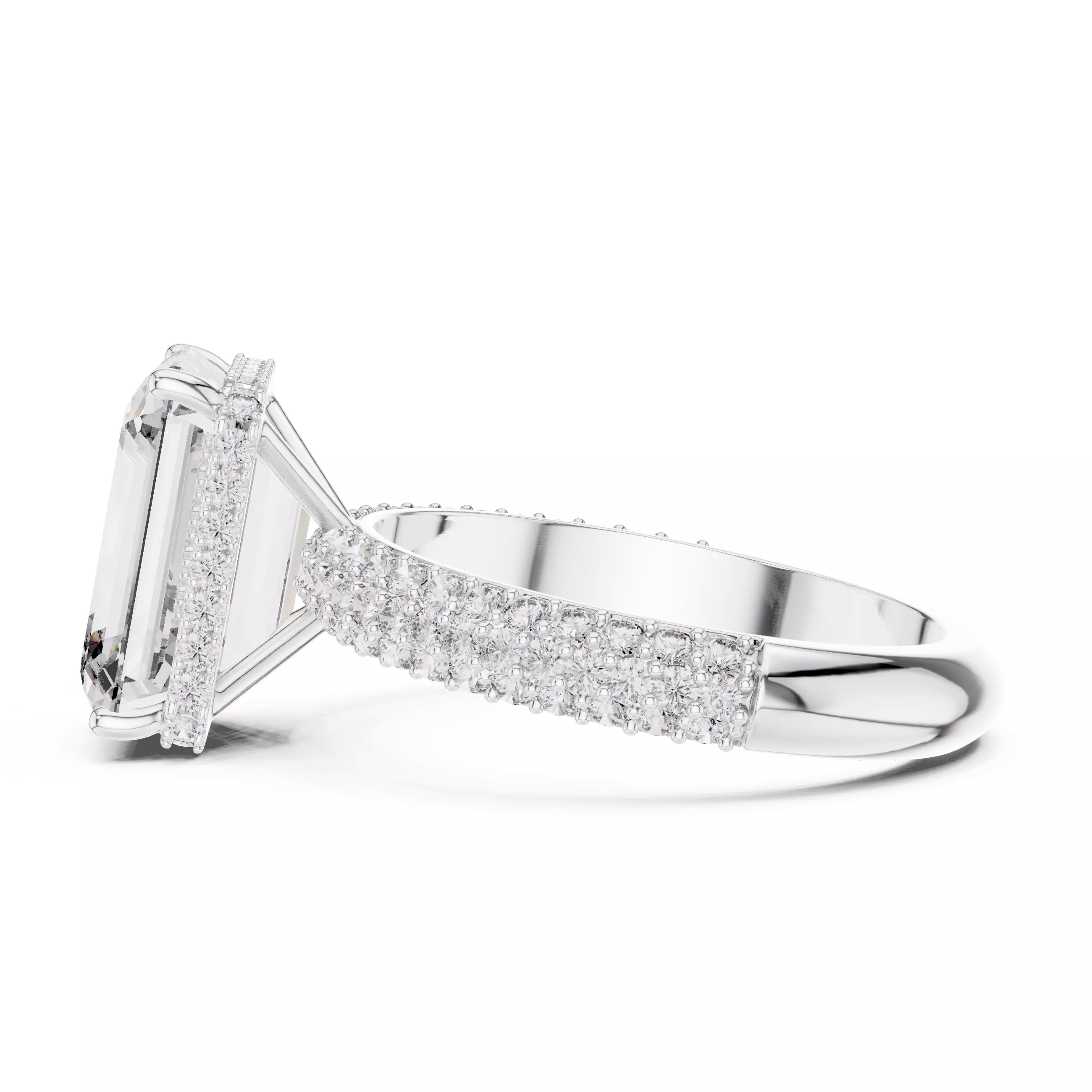 Solitaire Ring 3dm stl renders animation videos details 3D print model_2