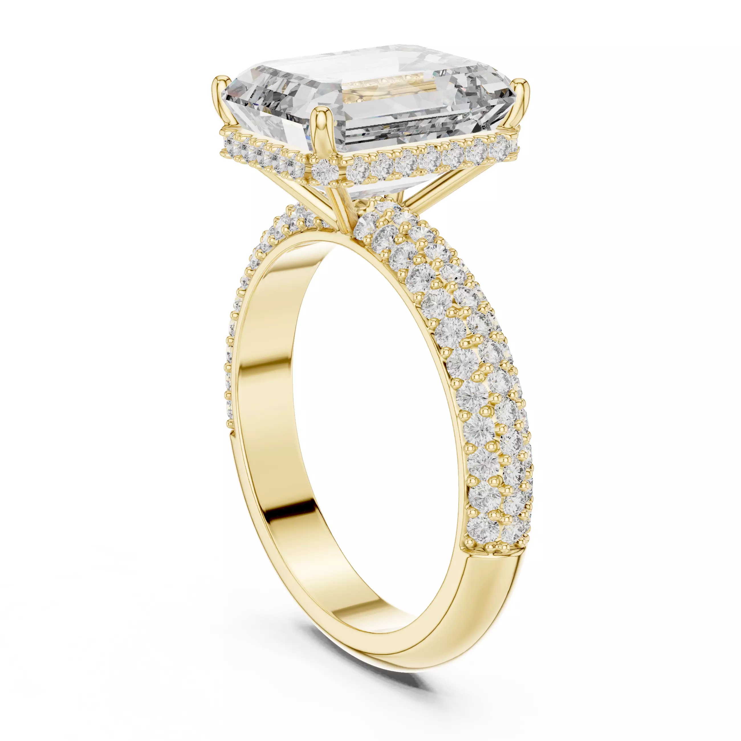 Solitaire Ring 3dm stl renders animation videos details 3D print model_12