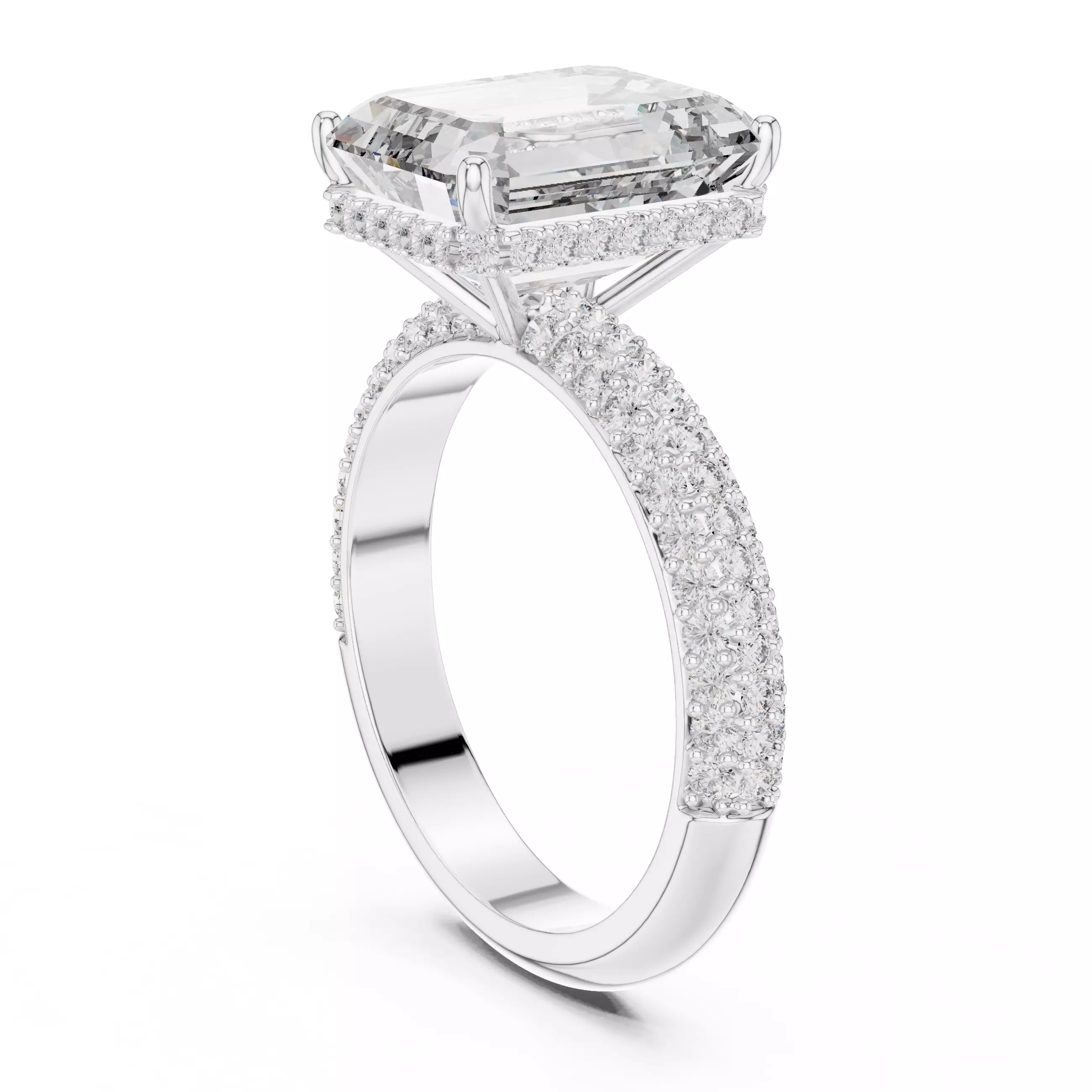 Solitaire Ring 3dm stl renders animation videos details 3D print model_10