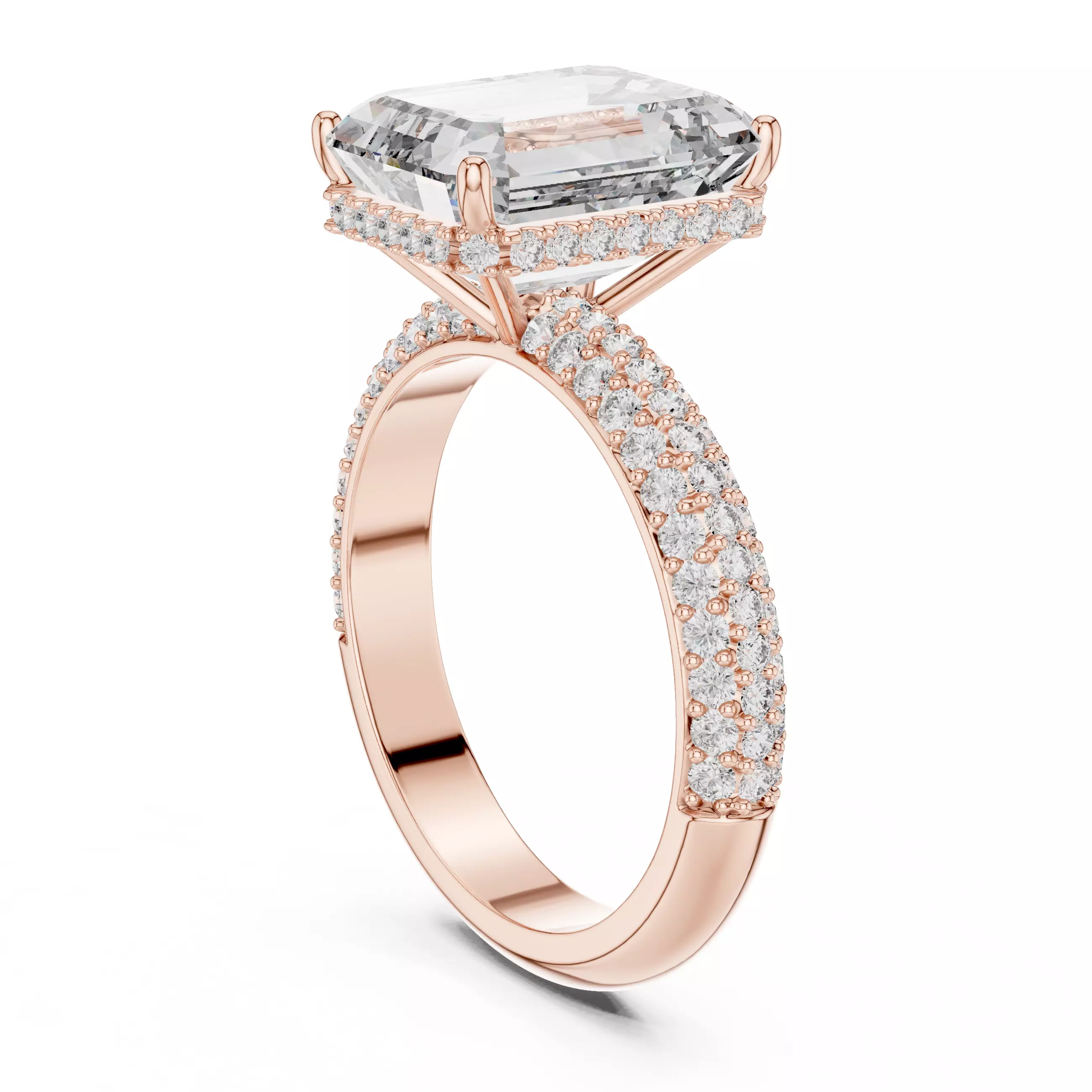 Solitaire Ring 3dm stl renders animation videos details 3D print model_8